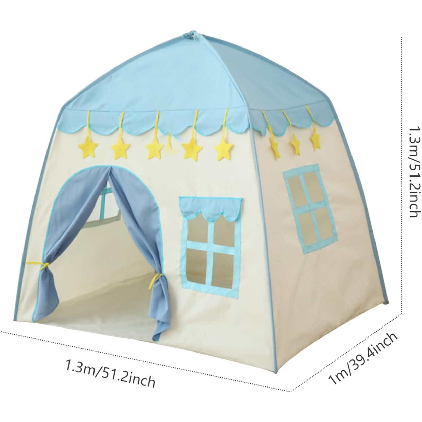 Bobbel Home Bobbel Home - Spacious Play Tent - For indoor and outdoor use - Blue & White
