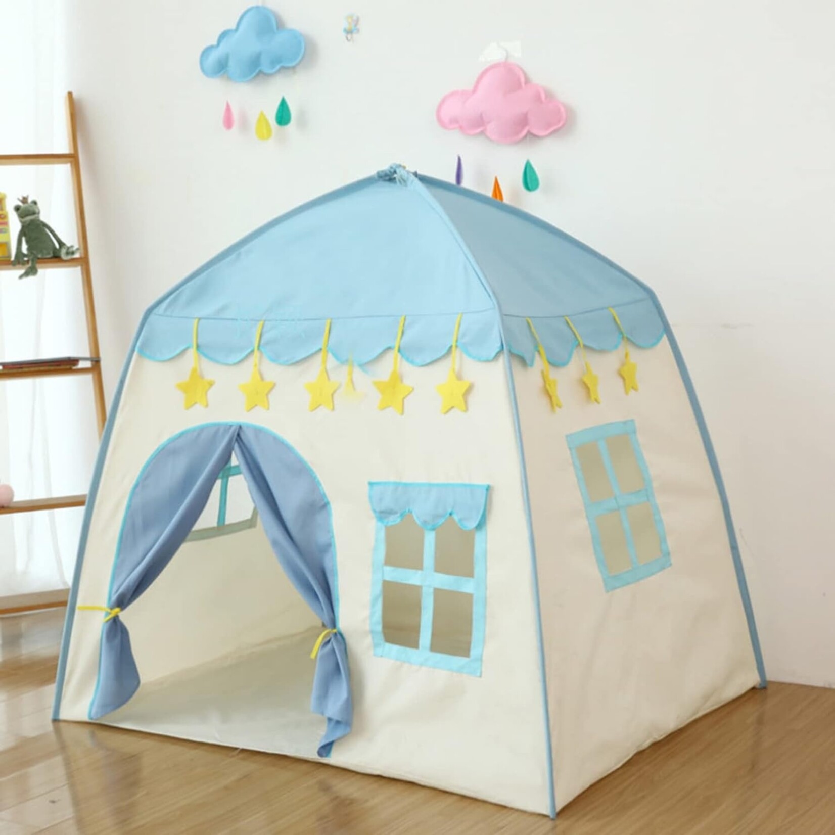 Bobbel Home Bobbel Home - Spacious Play Tent - For indoor and outdoor use - Blue & White