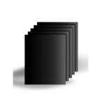 BBQ Baking mat - Set of 5 - Non-stick baking mat - Reusable - Black