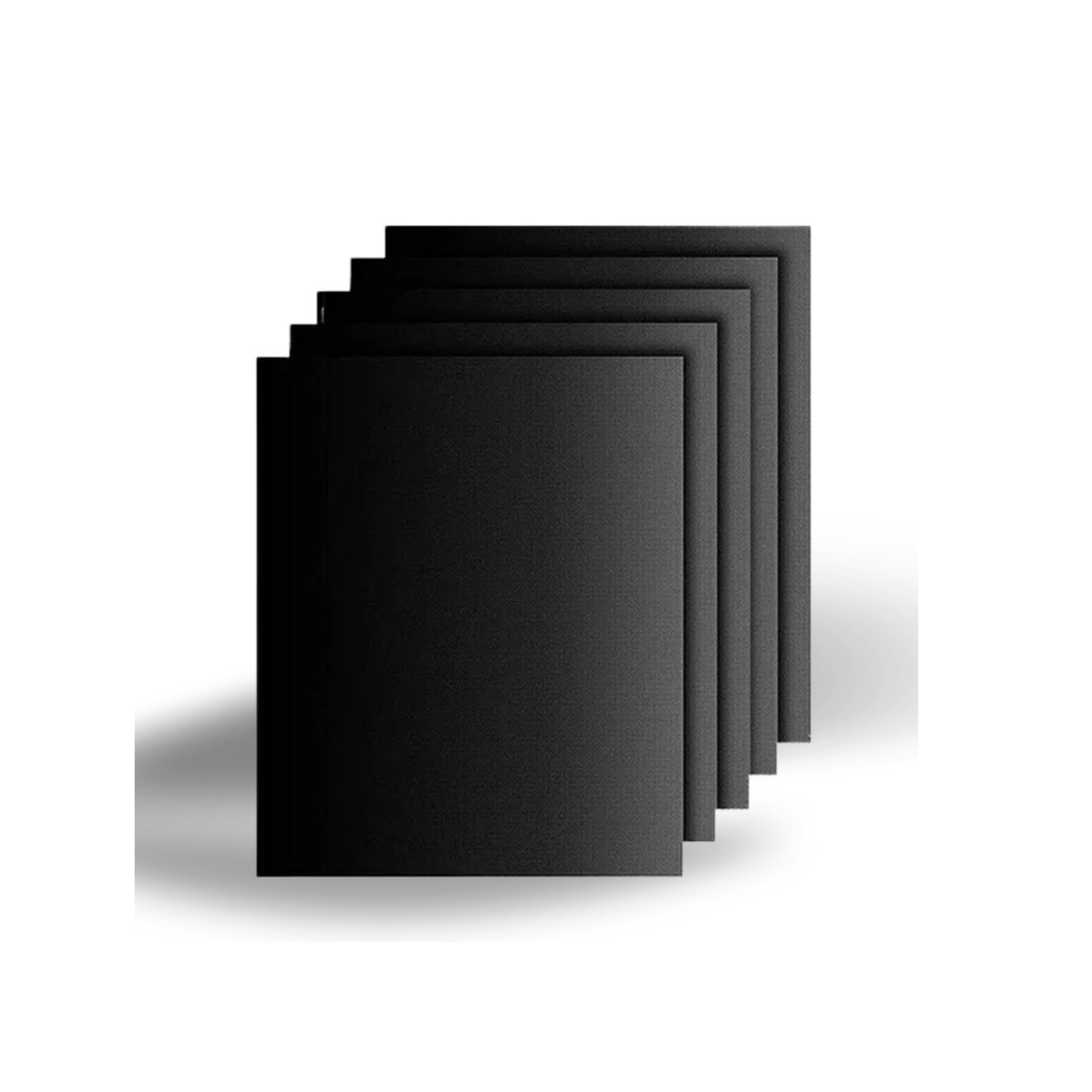 BBQ Baking mat - Set of 5 - Non-stick baking mat - Reusable - Black