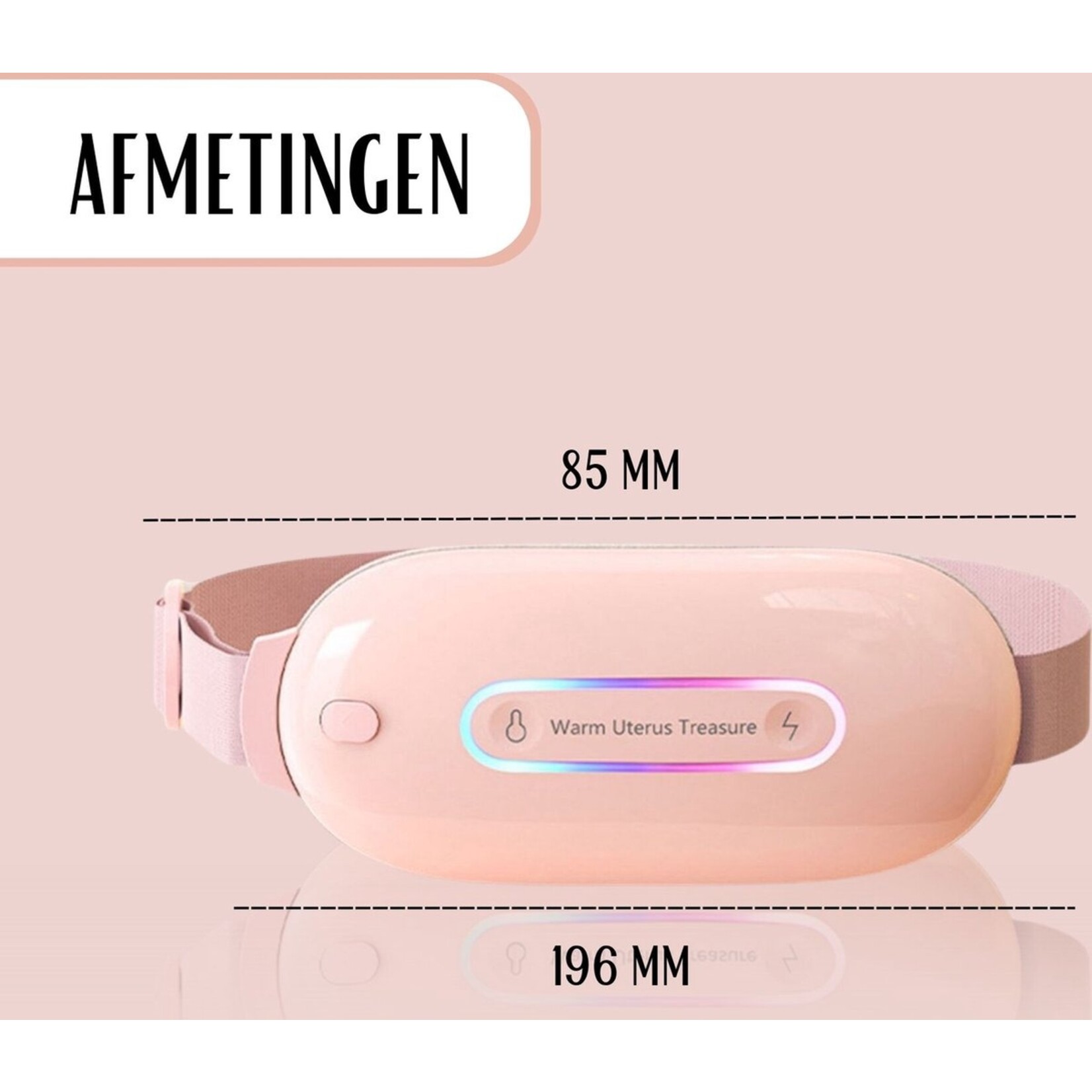 Massageband - Menstruatie Pijnverlichting - Elektrische Kruik - Roze