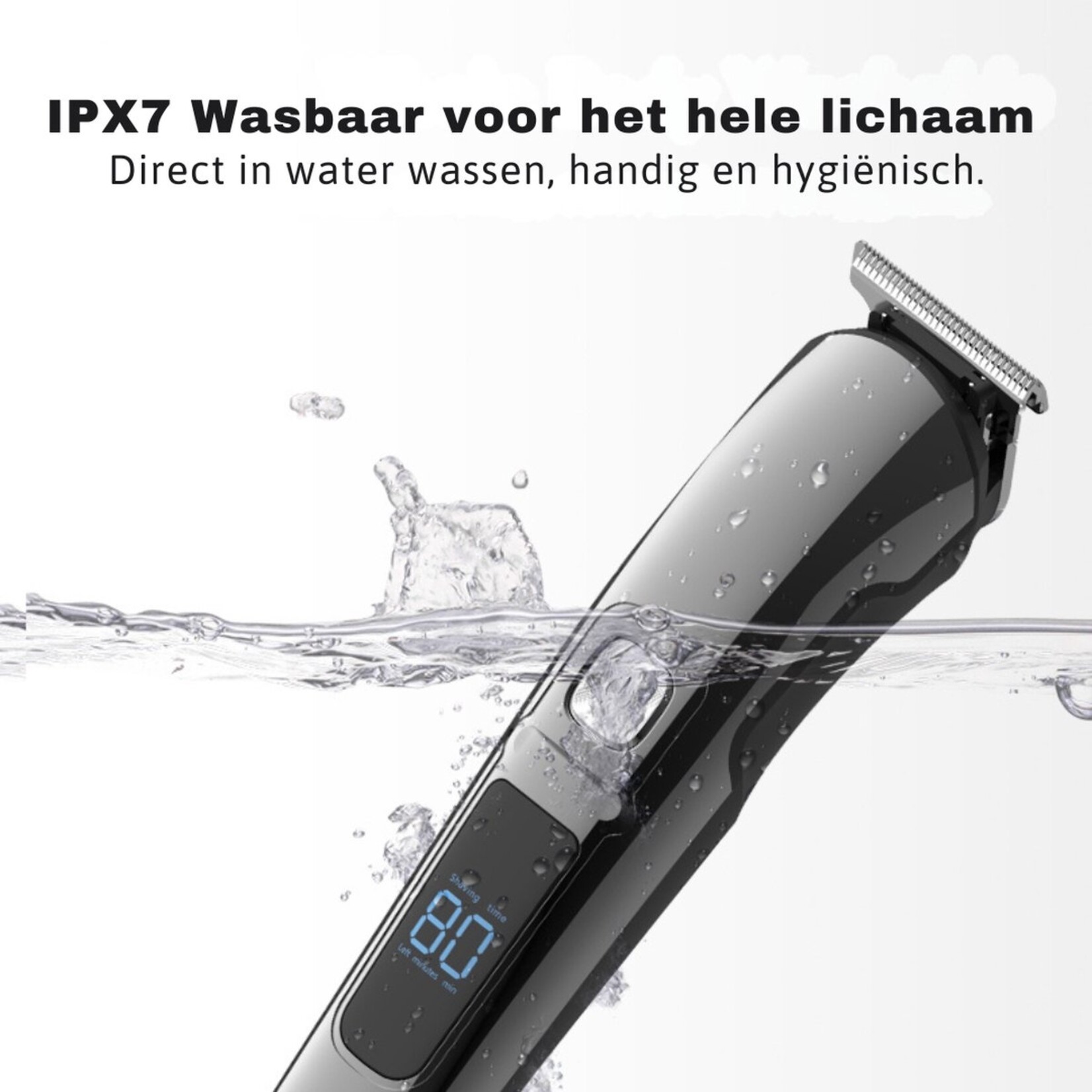 Professionele Tondeuse – Bodygroomer - Mannen – Baardtrimmer - Zwart