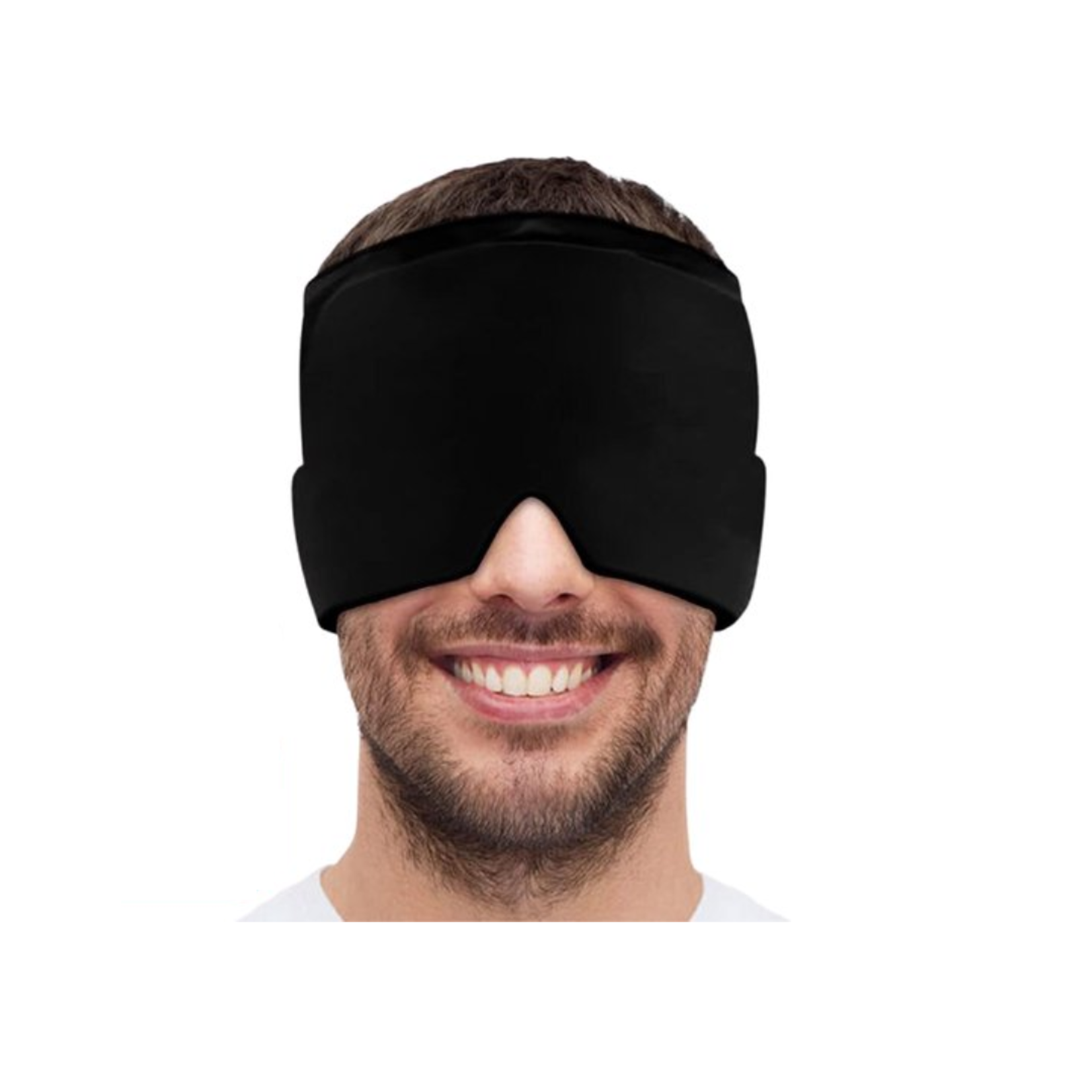 MHZ Migraine mask - Icepack - Heat and cold therapy - Black