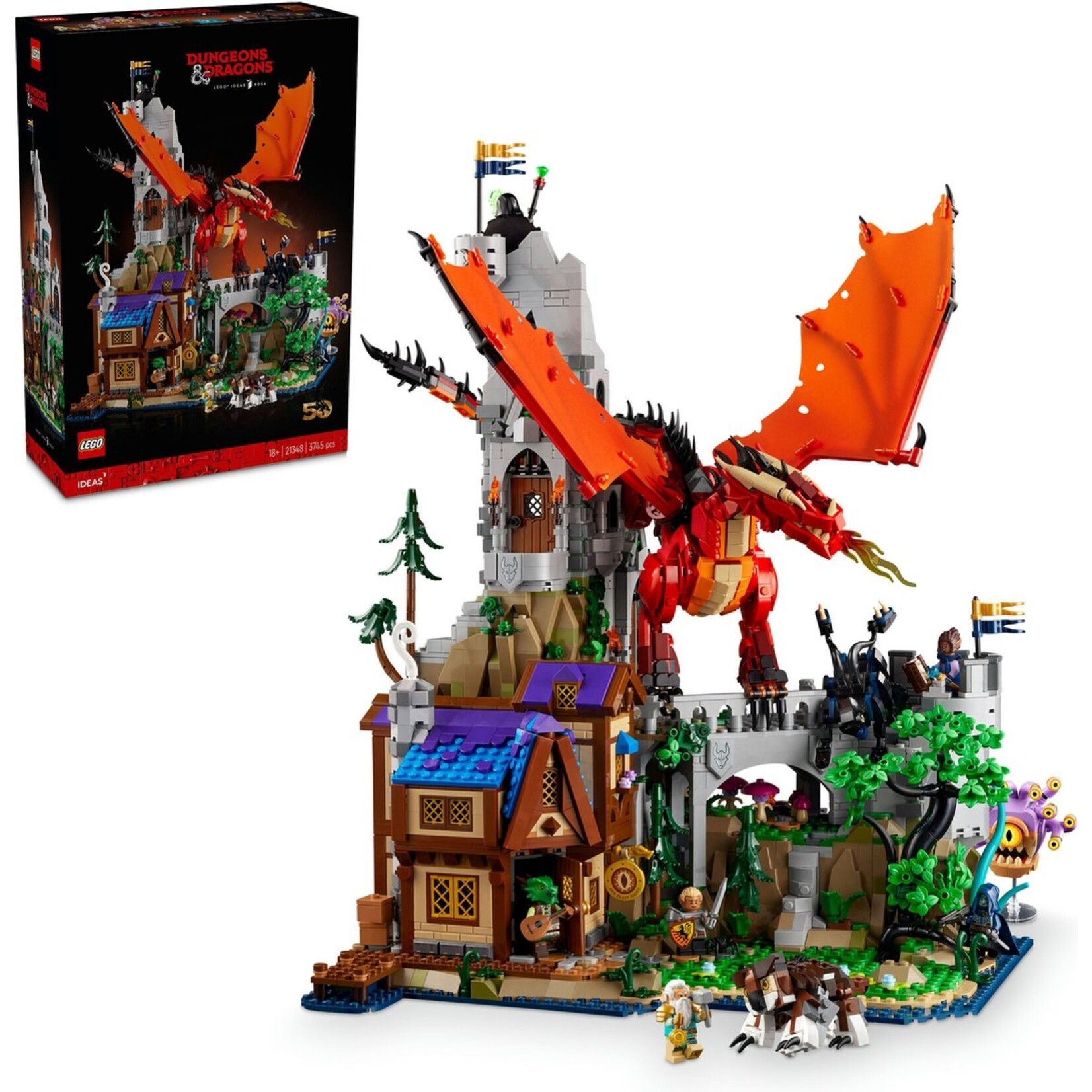 LEGO LEGO Ideas Dungeons & Dragons - het verhaal van de rode draak - 21348