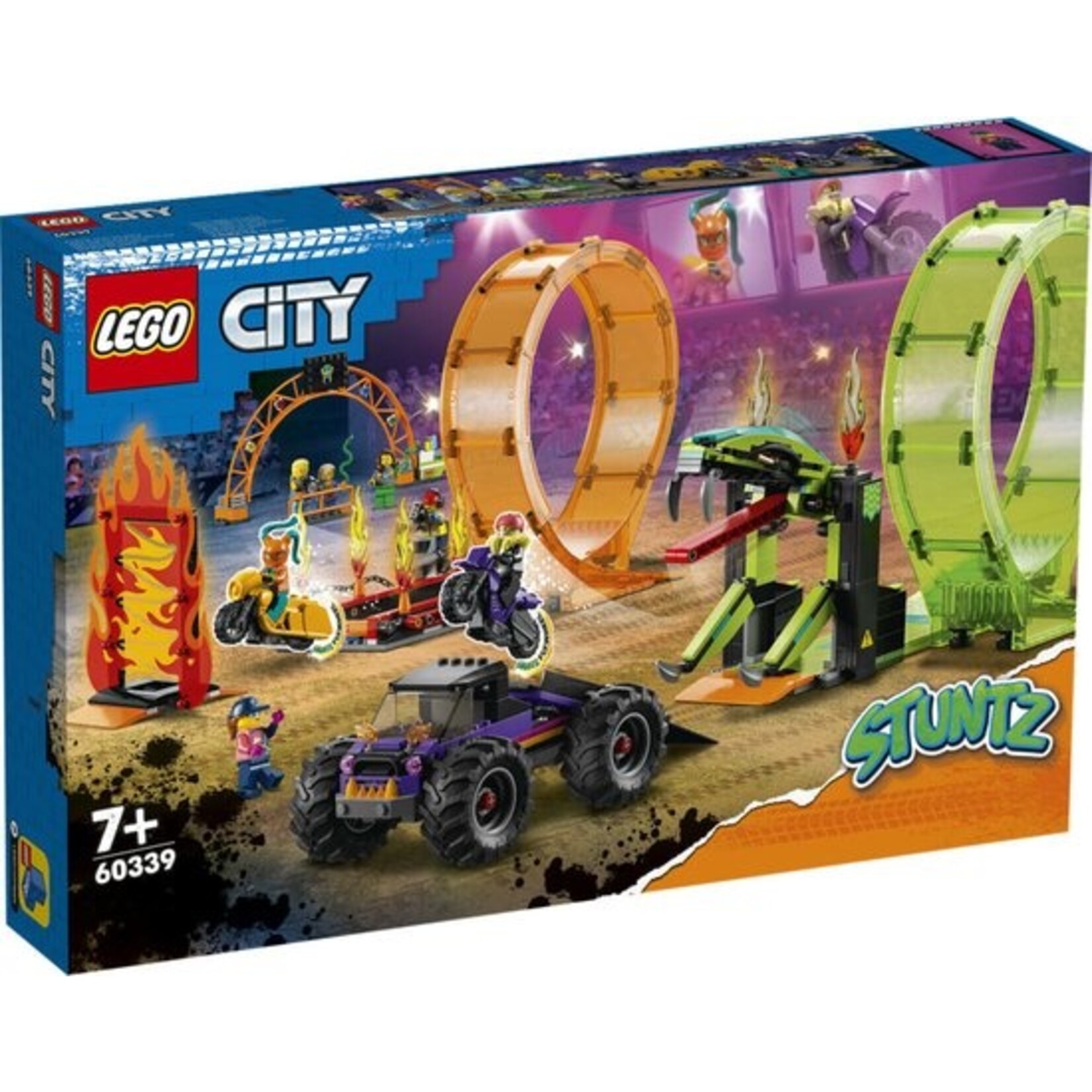 LEGO LEGO City Stuntz Dubbele looping stuntarena - 60339