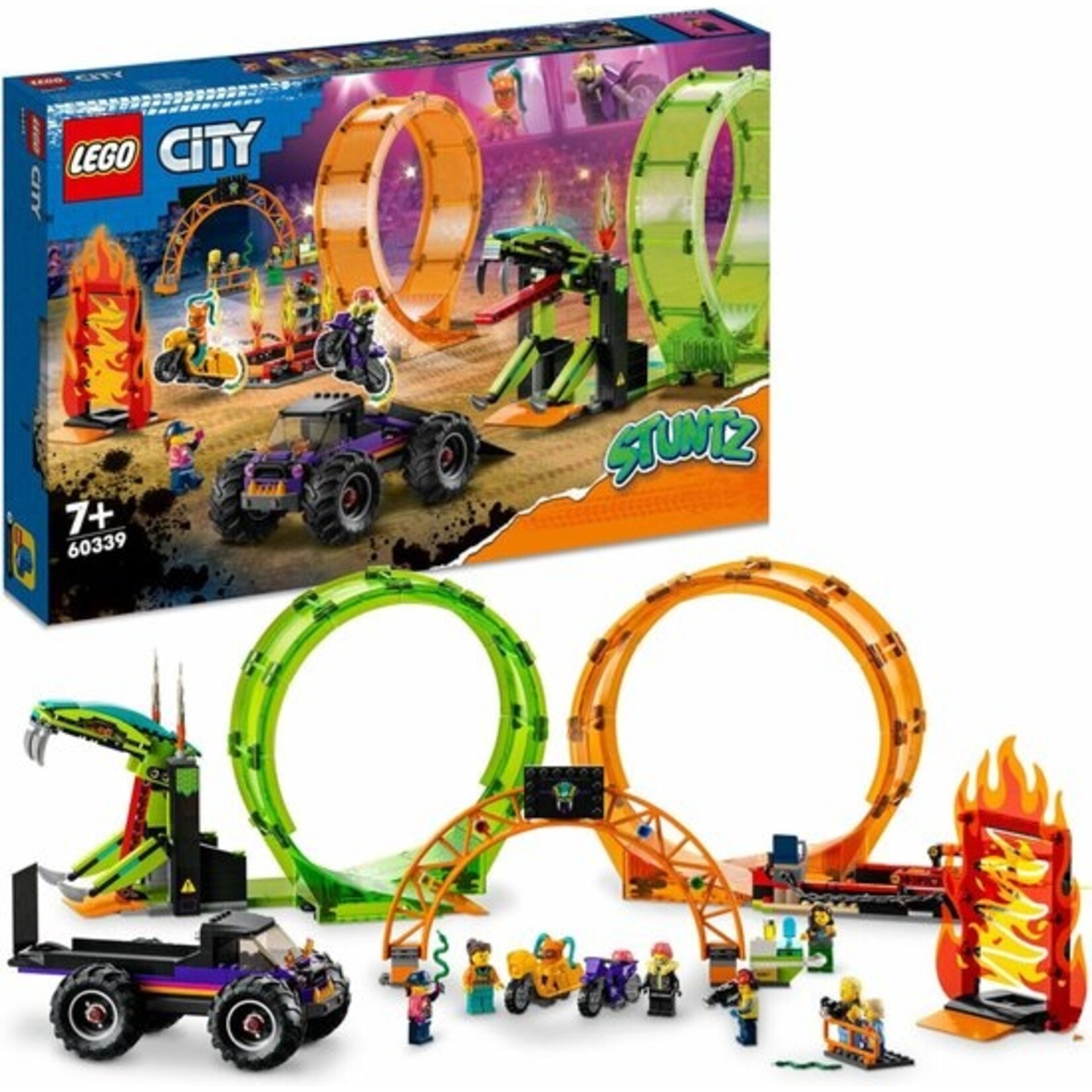 LEGO LEGO City Stuntz Double looping stunt arena - 60339