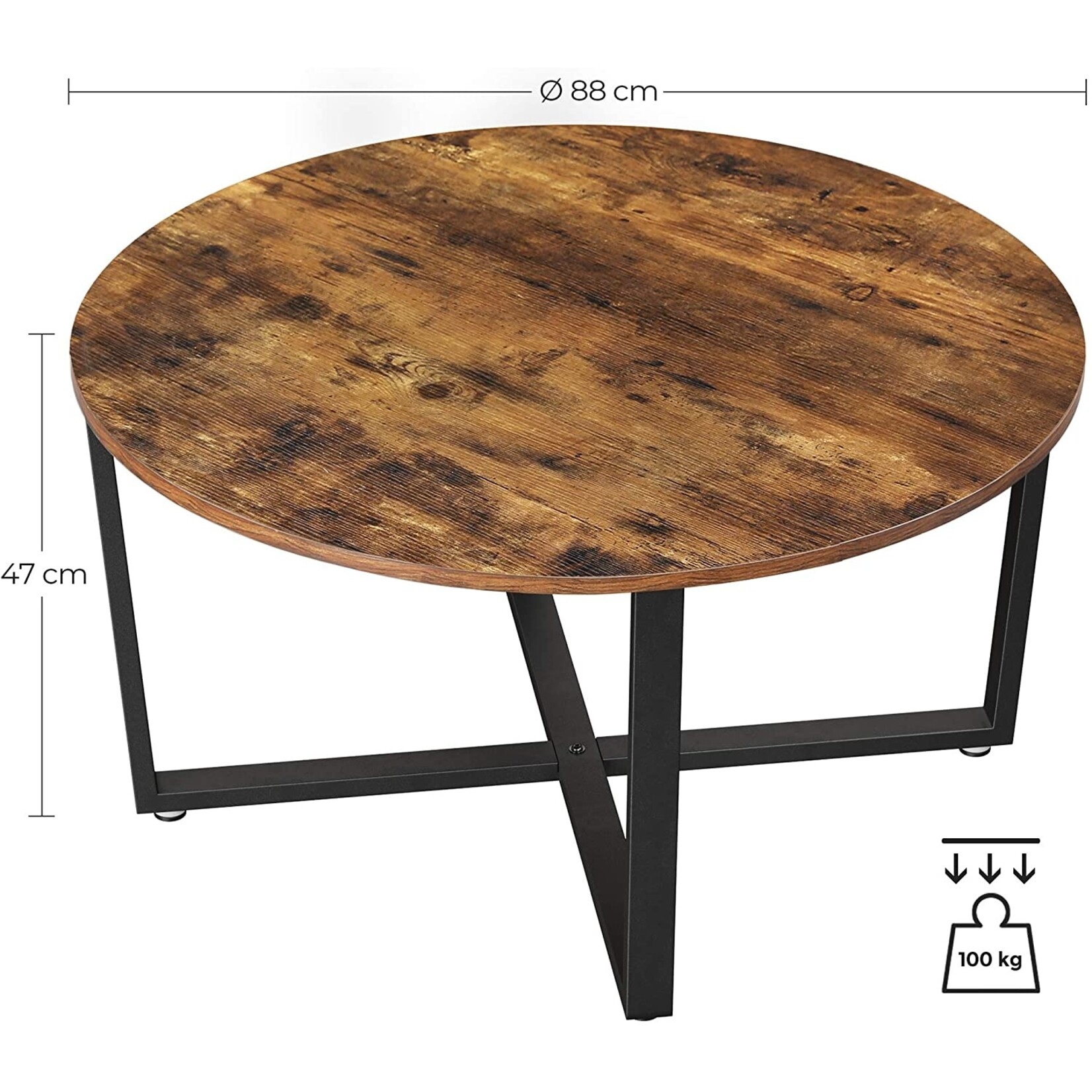 Parya Home - Salontafel - Vintage - Donkerbruin