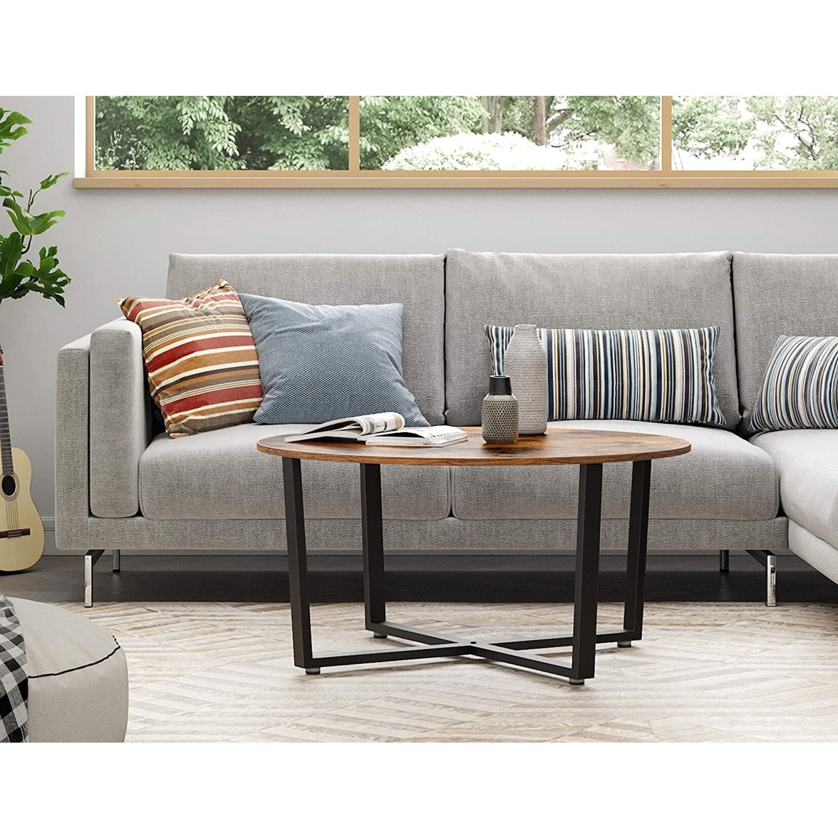 Parya Home - Salontafel - Vintage - Donkerbruin