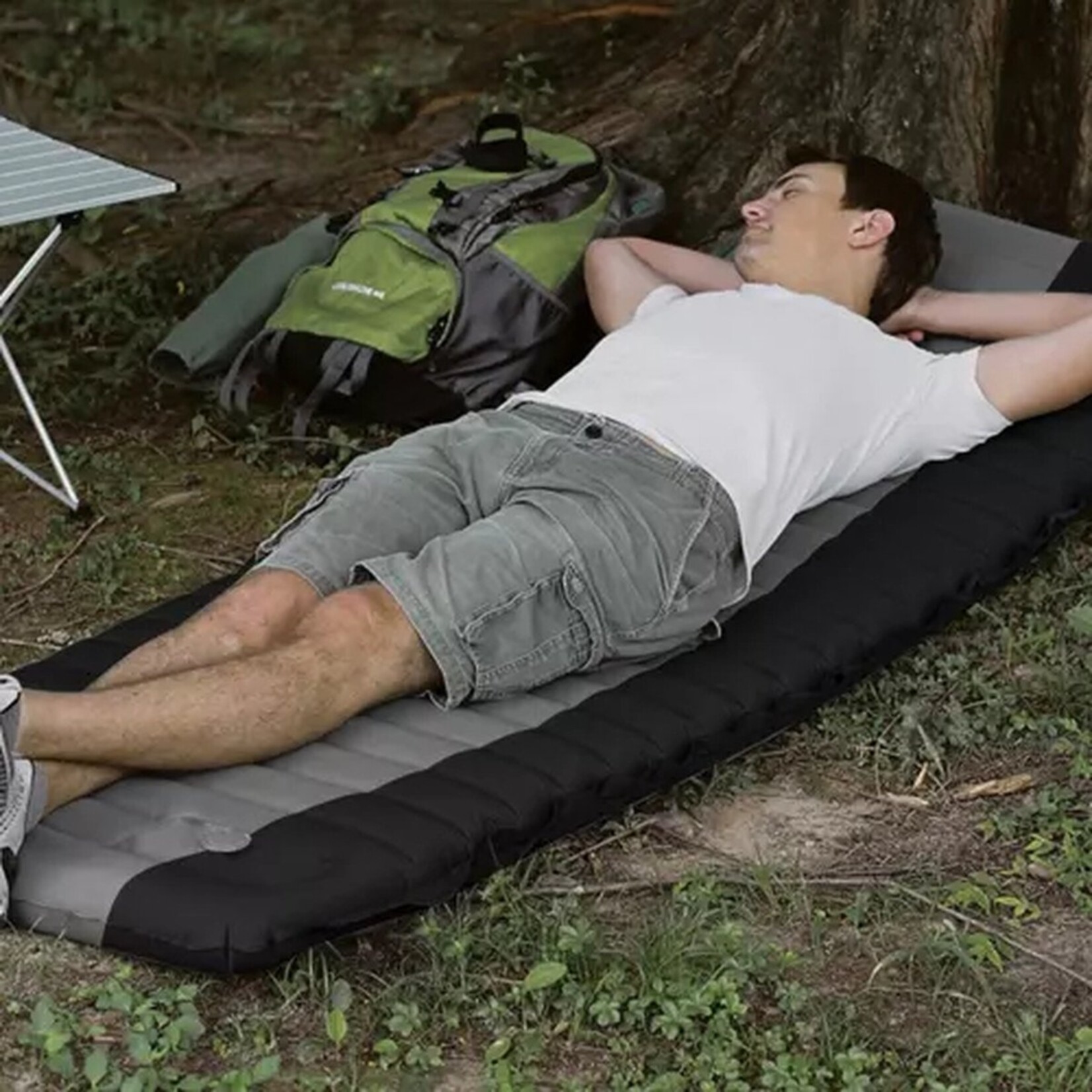 Trizand Inflatable Tourist Mattress: Perfect for Camping Trips