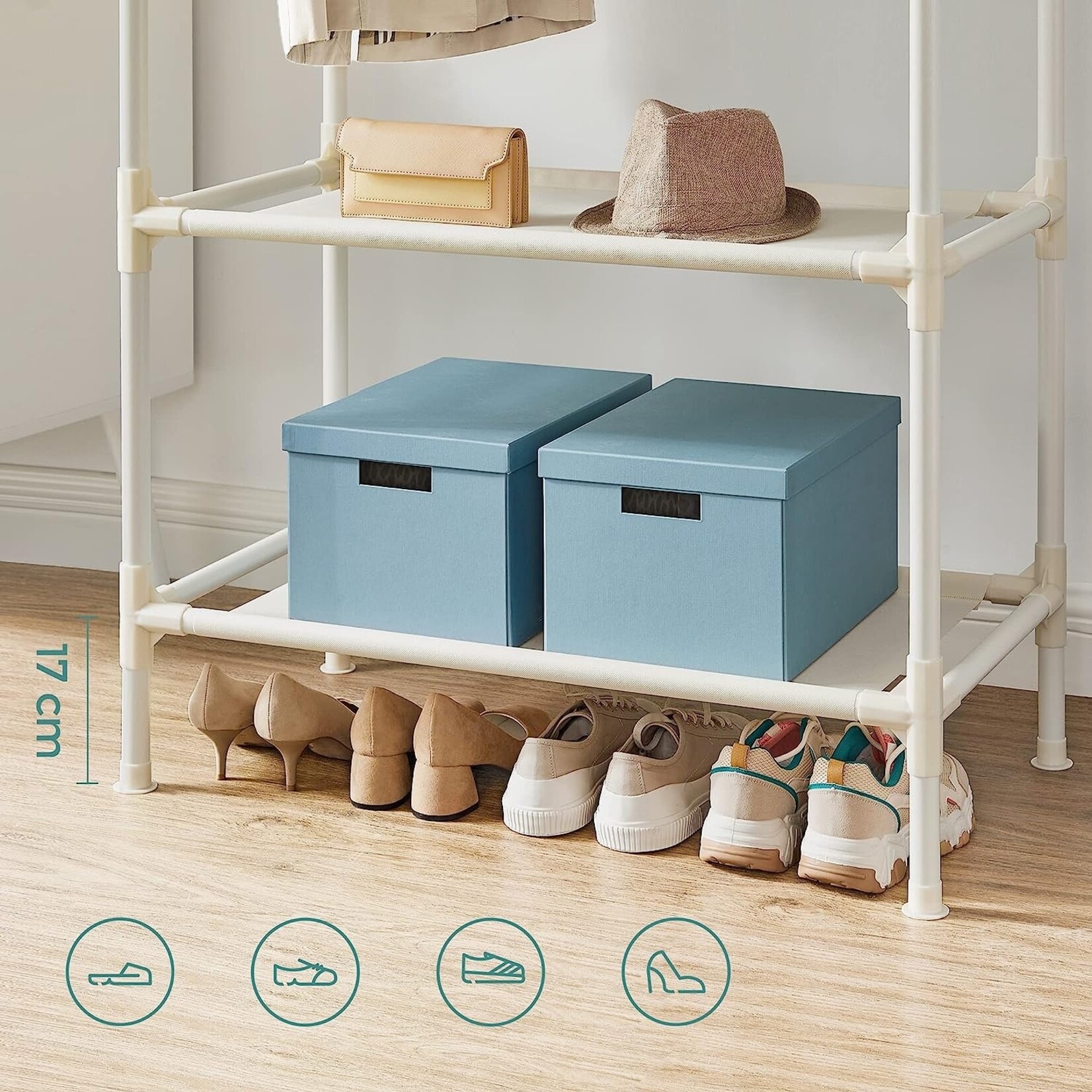 Bobbel Home Bobbel Home - Clothes Rack - Max load 70 kg - white