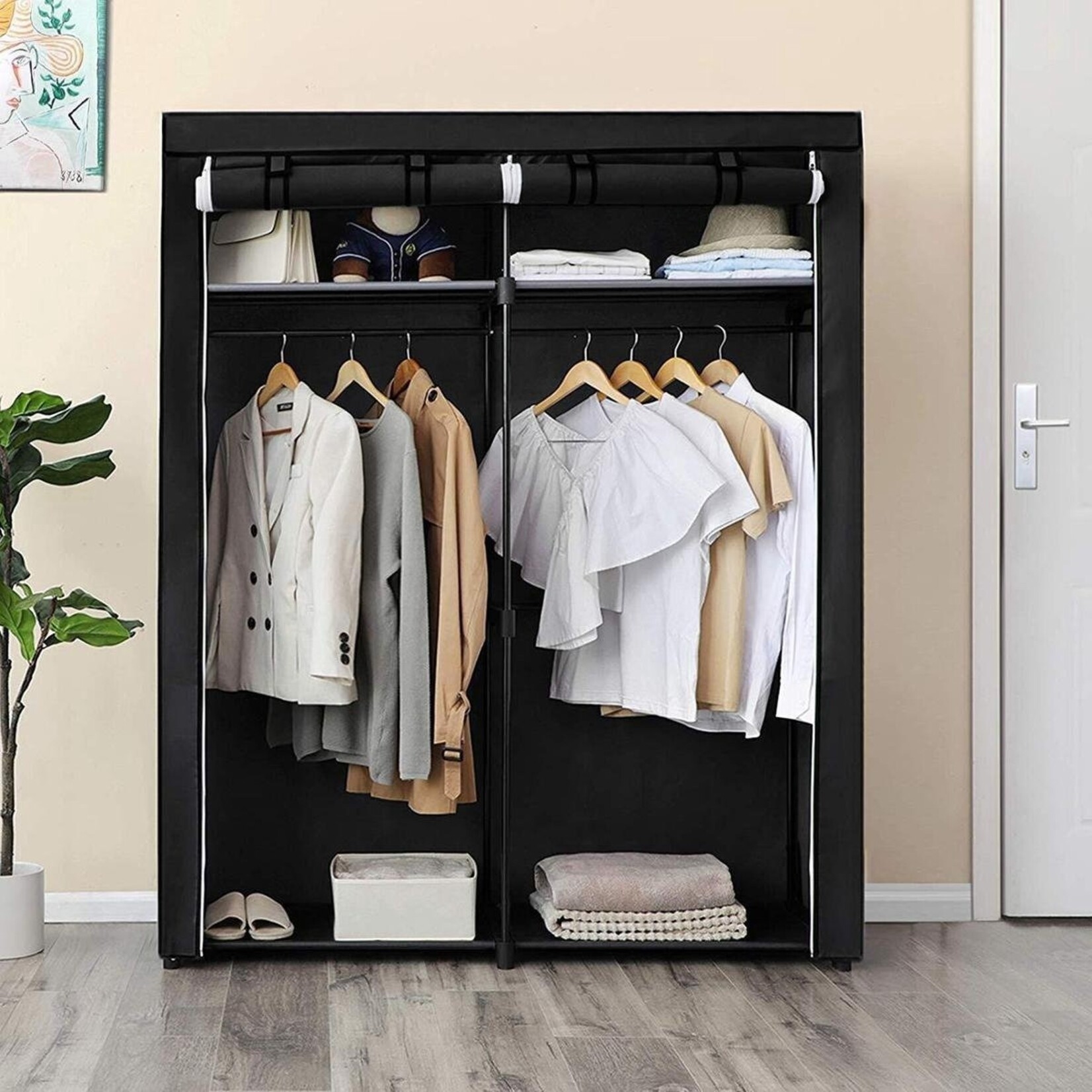 Parya Home Parya Home - Foldable wardrobe - Black