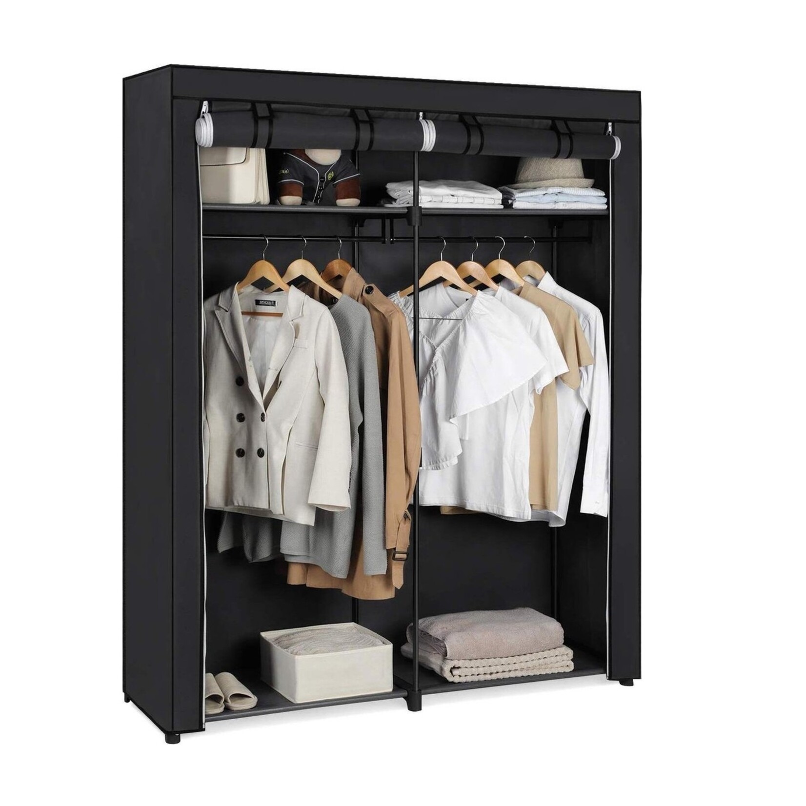 Parya Home - Foldable wardrobe - Black