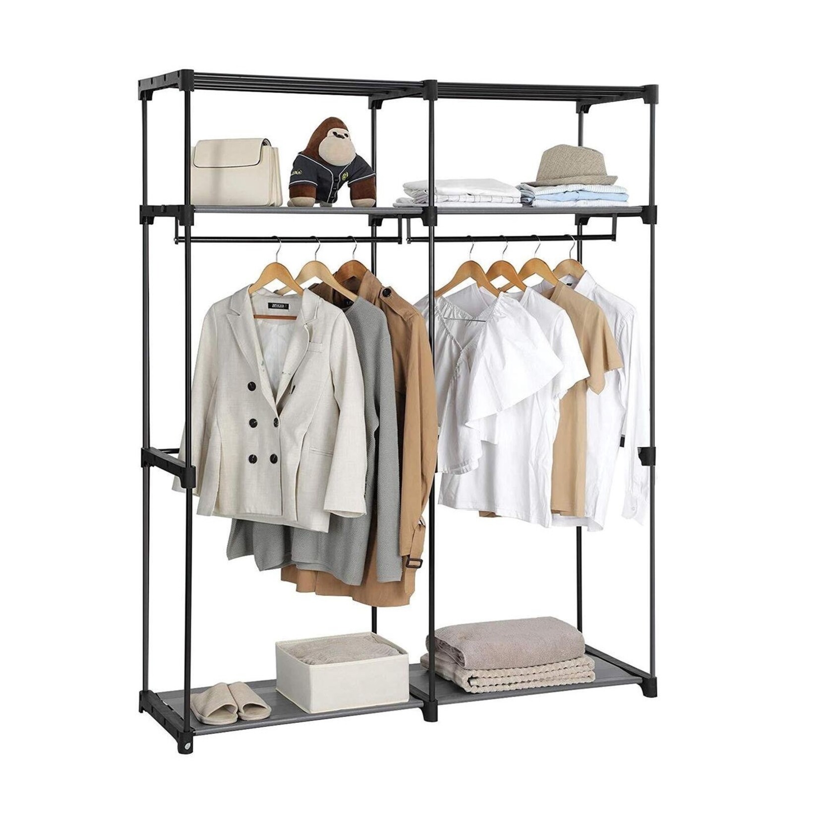 Parya Home - Foldable wardrobe - Black