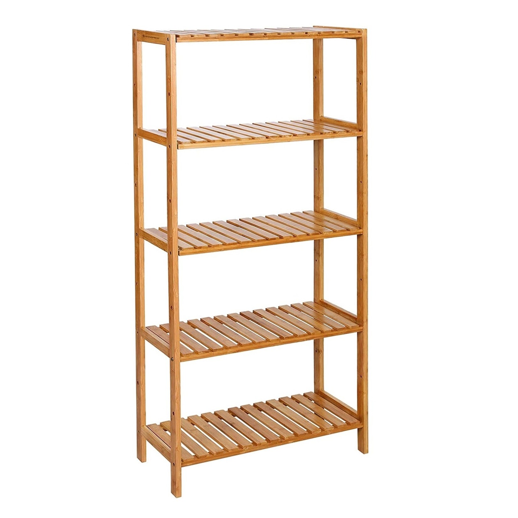 Parya Home Songmics - Bathroom Rack - Bamboo - 5 Shelves