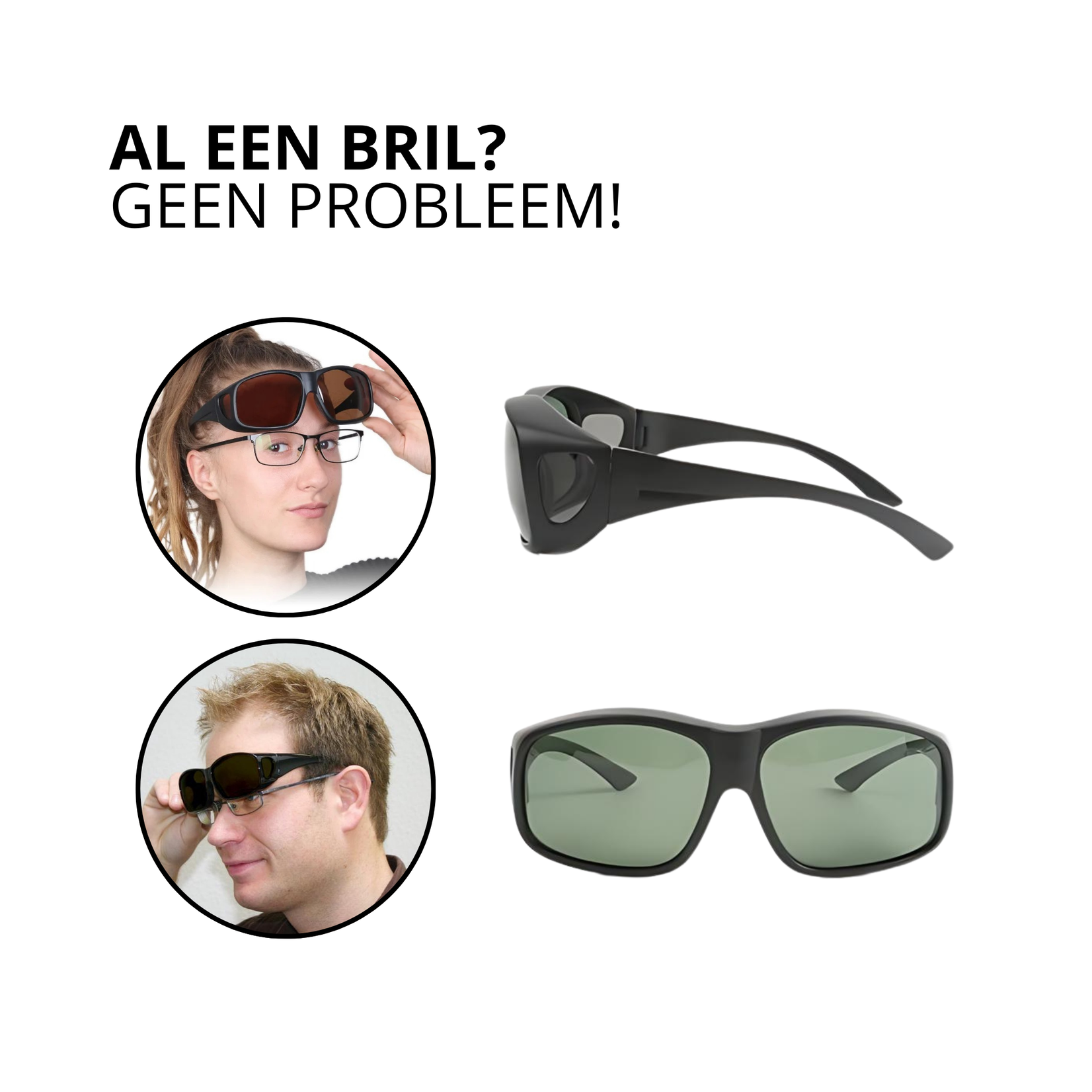 Convertible Unisex Sunglasses Sunglasses for eyeglass wearers