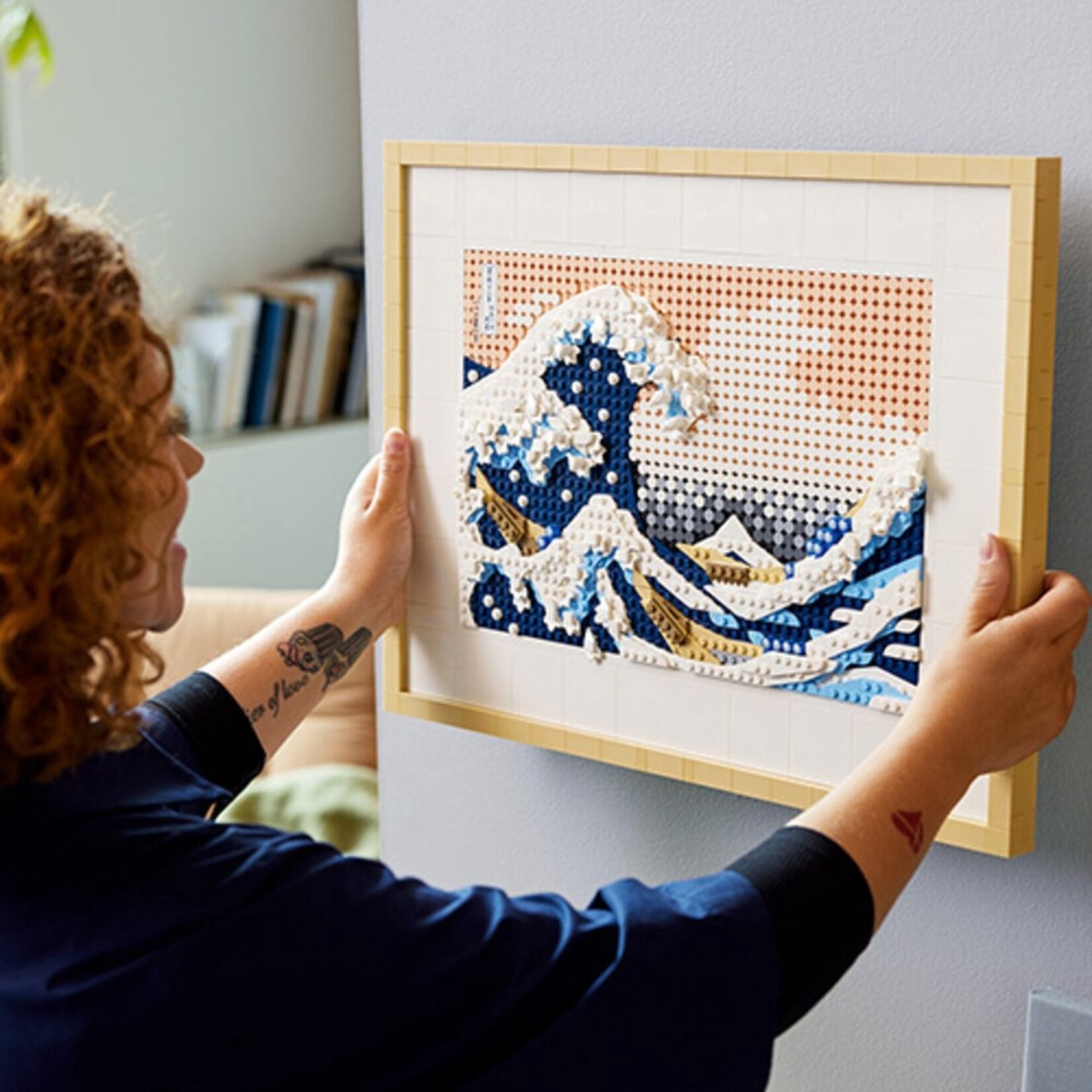 LEGO LEGO Art Hokusai - The Great Wave, 3D Wall Decoration Craft Kit for Adults - 31208