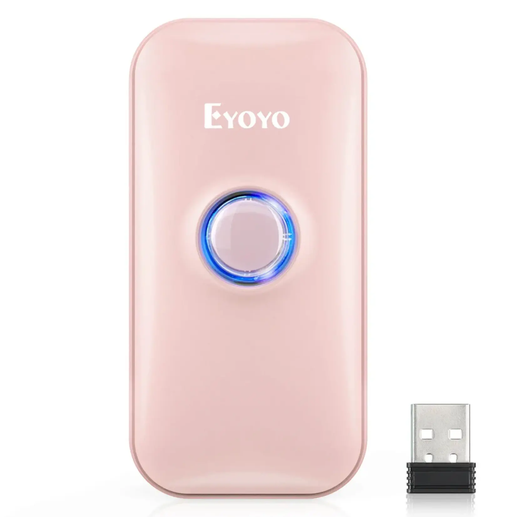 Parya Parya Official Draadloze Mini Barcode Scanner PINK - Wireless scanner - Handscanner - Proffesionele scanner - USB charger – EAN Scanner- Bluetooth – Dongle scanner
