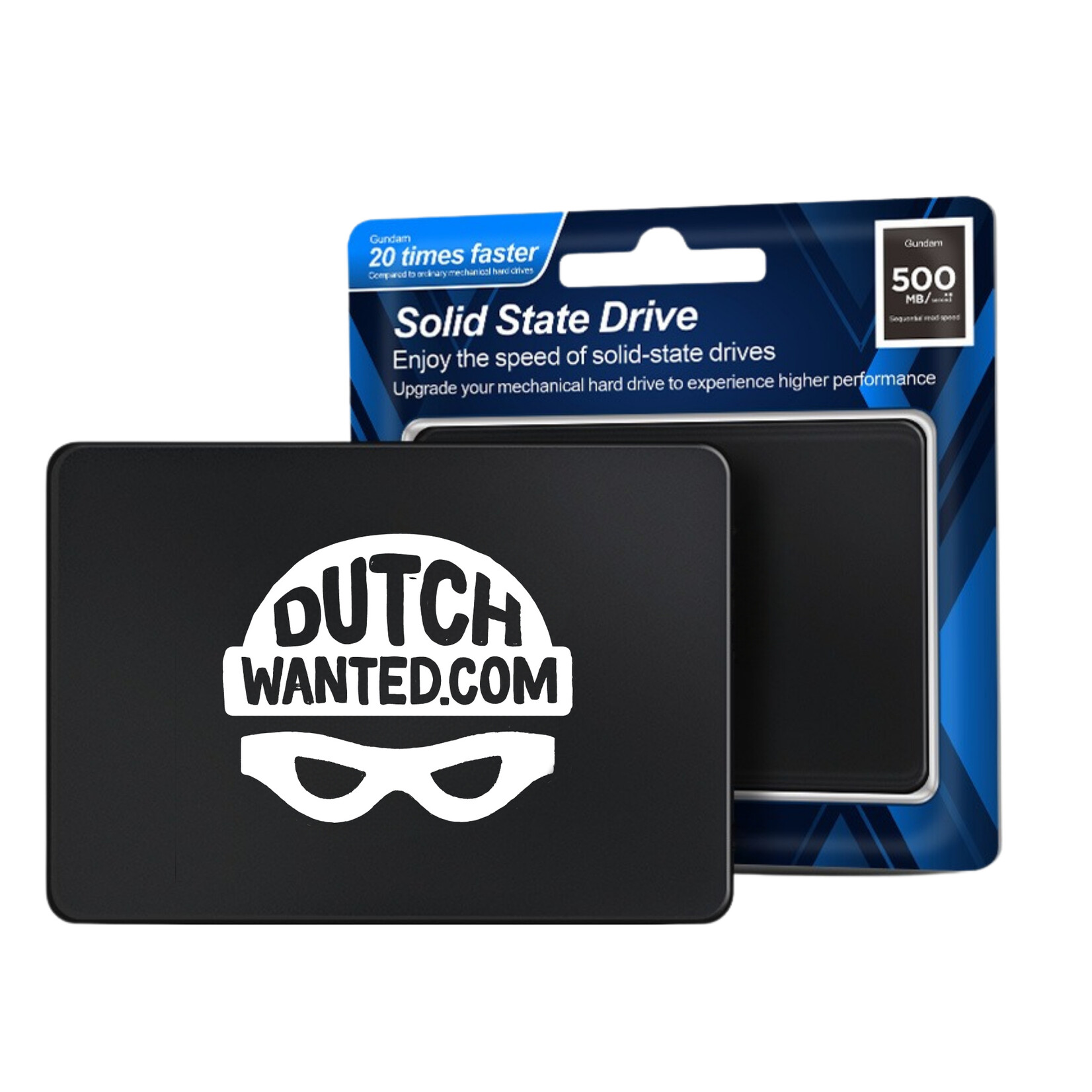 Dutch Wanted Dutch Wanted SSDriveGuard Portable SSD External Hard Drive - Fast writing speed of 550mb p/s - 256GB of Solid State Storage - Plug and play - Portable storage - External PC or laptop storage - USB 3.2 - Hard drive expansion