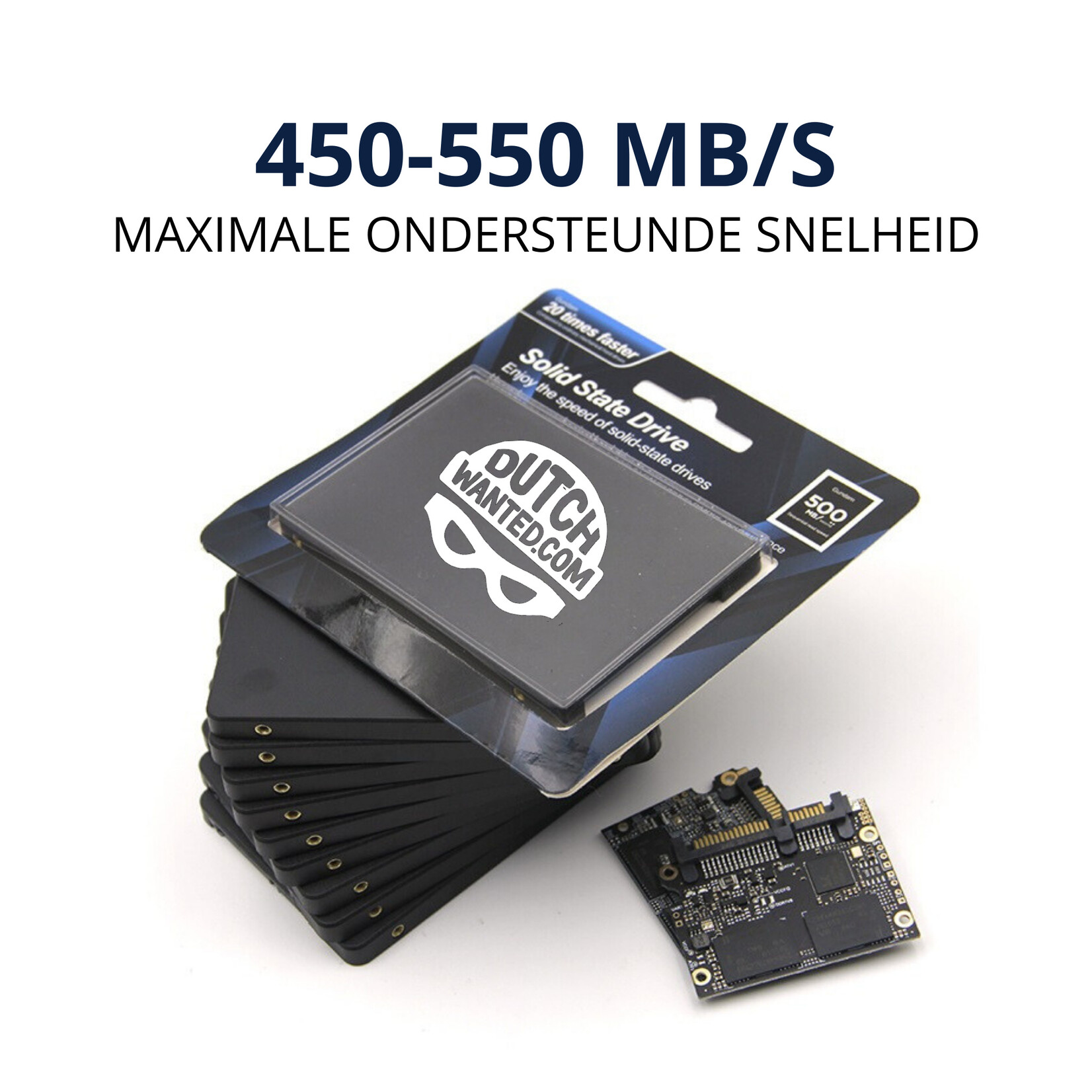 Dutch Wanted Dutch Wanted SSDriveGuard Draagbare SSD Externe Harde Schijf - Snelle writing speed van 550mb p/s - 256GB aan Solide State Opslag - Plug and play - Portable storage - Opslag extern pc of laptop - USB 3.2 - Harde schijf expansion