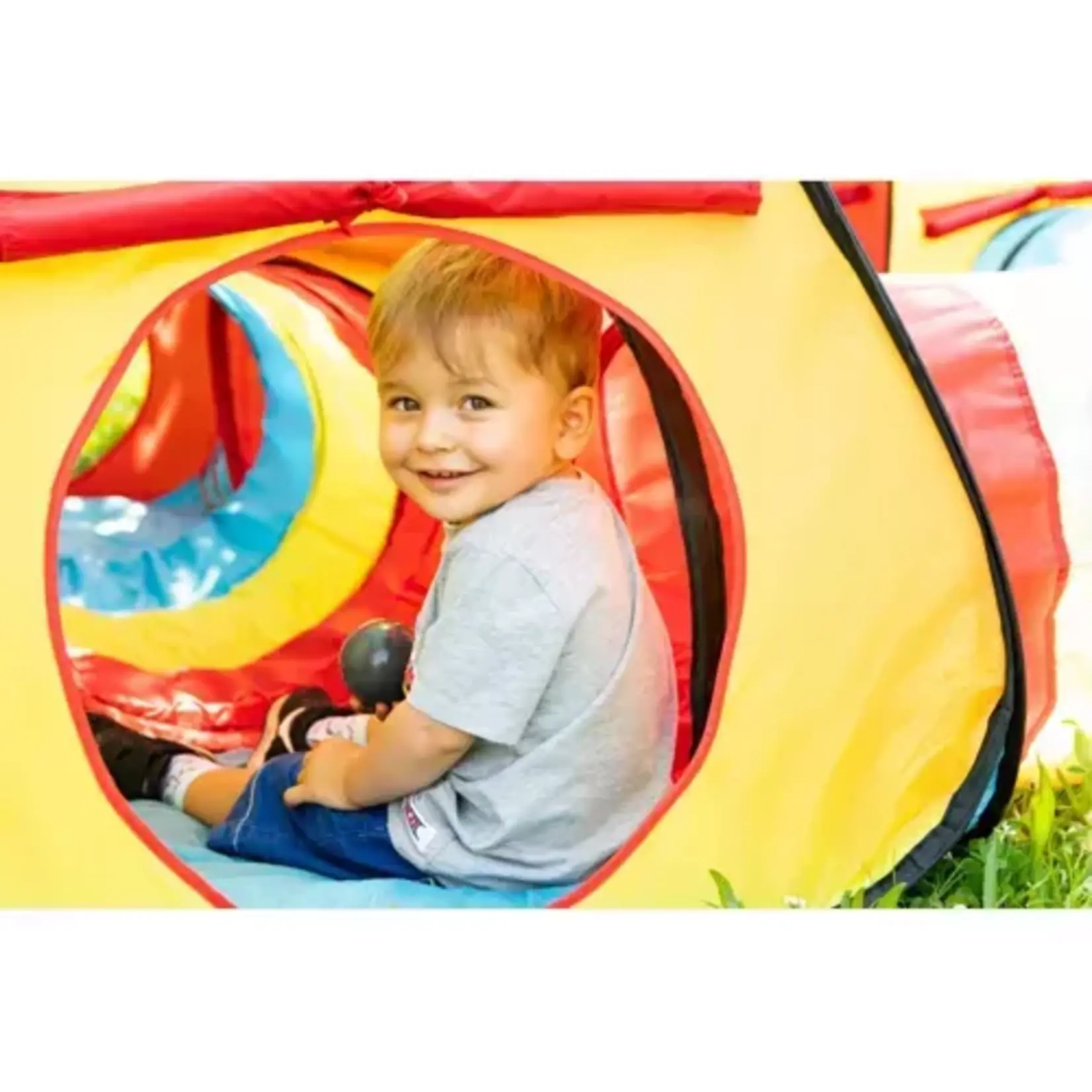 Bobbel Home Bobbel Home 3 in 1 Speeltent voor Kinderen - Speelhuisje met Tipi - Speeltunnel - Kruiptunnel - Kindertent met Bodem