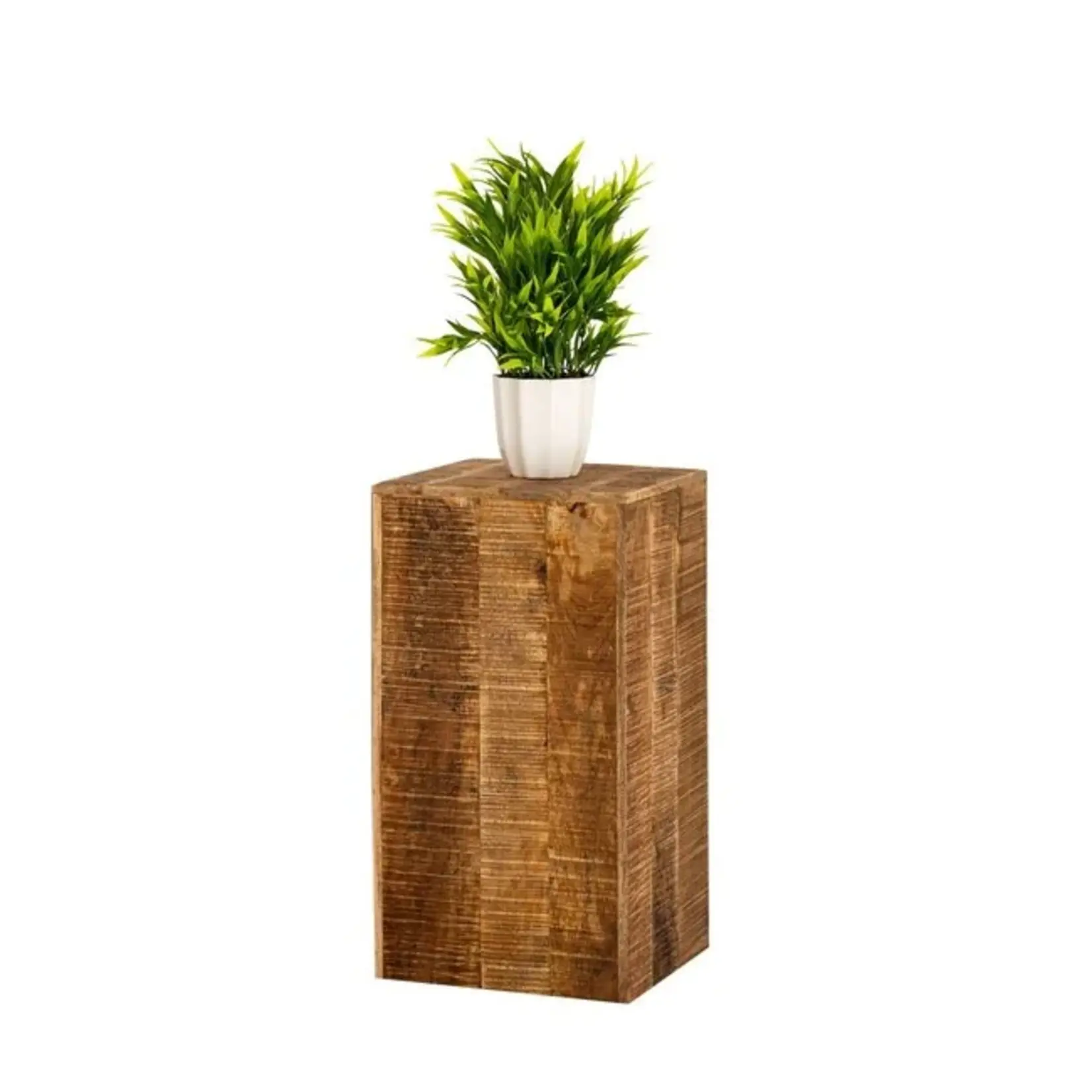 Bobbel Home Bobbel Home -Square column of solid mango wood 27 x 27 x 50 cm