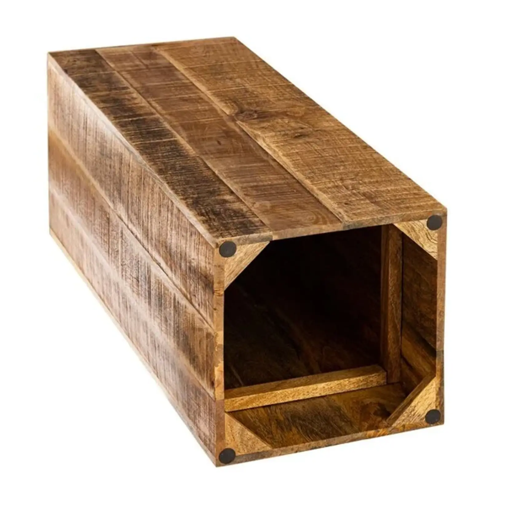 Bobbel Home Bobbel Home -Square column of solid mango wood 27 x 27 x 50 cm