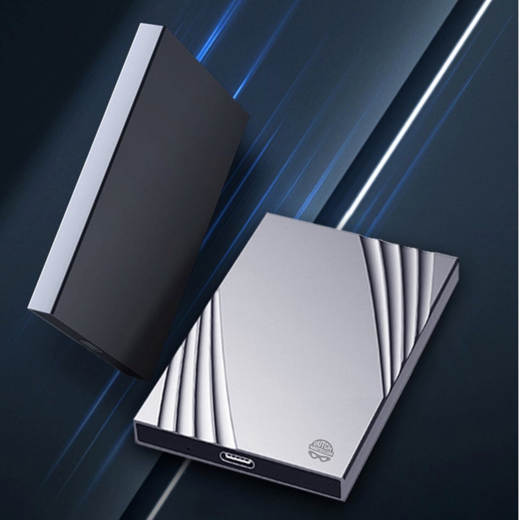 Dutch Wanted Dutch Wanted Ultra Glance Draagbare SSD Externe Harde Schijf - Snelle writing speed van 550mb p/s - aan Solide State Opslag - Plug and play - Portable storage - Opslag extern pc of laptop - USB 3.2 - Harde schijf expansion