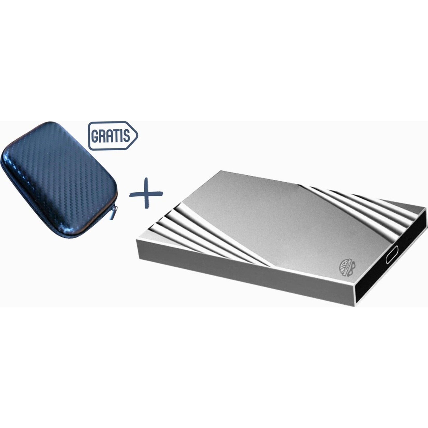 Dutch Wanted Dutch Wanted Ultra Glance Portable SSD External Hard Drive - Fast writing speed of 550mb p/s - 1TB of Solid State Storage - Plug and play - Portable storage - Storage external PC or laptop - USB 3.2 - Hard drive expansion - 1TB