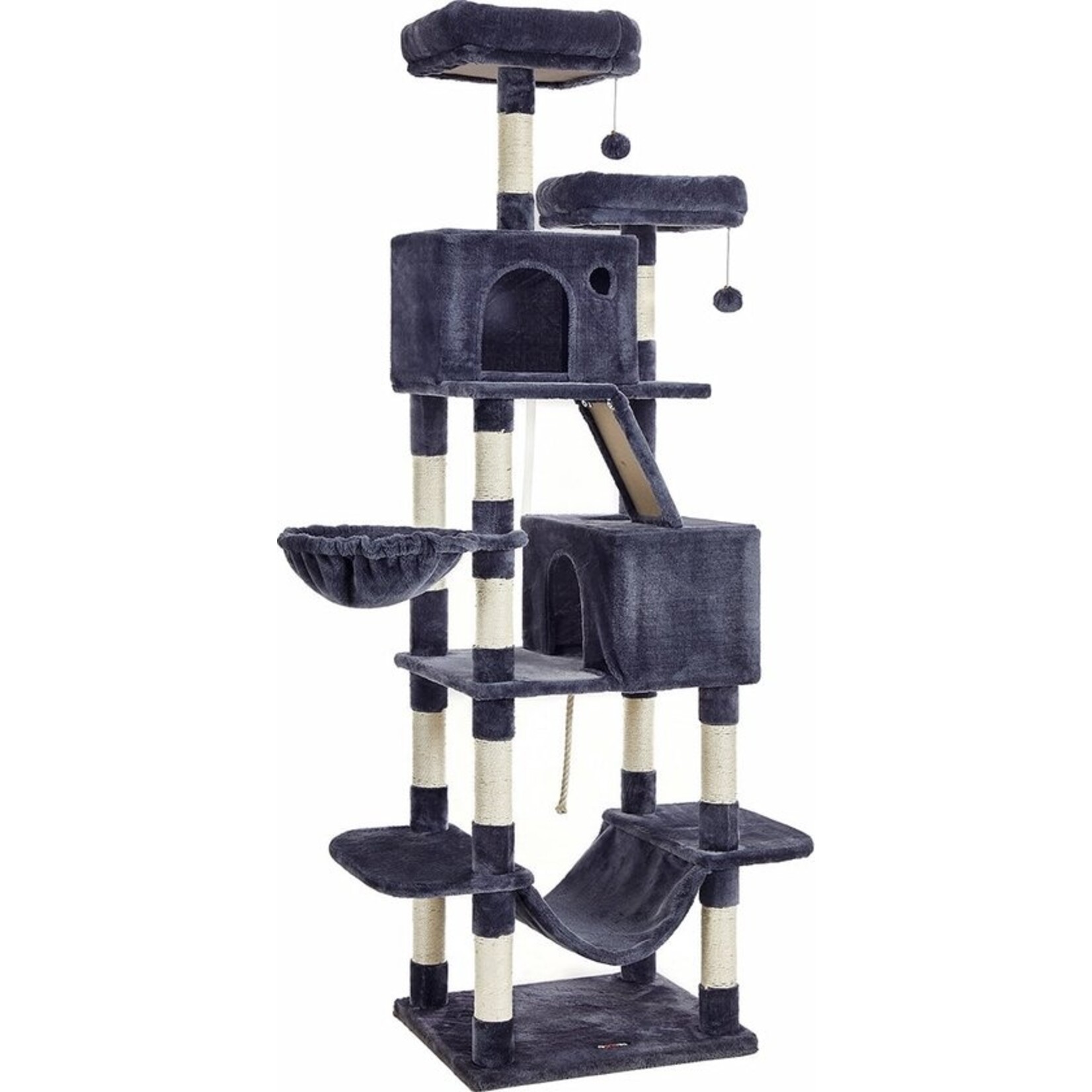 Bobbel Home Bobble Home - Scratch Post, tall, XL Cat Tree, 206 cm, smoke gray