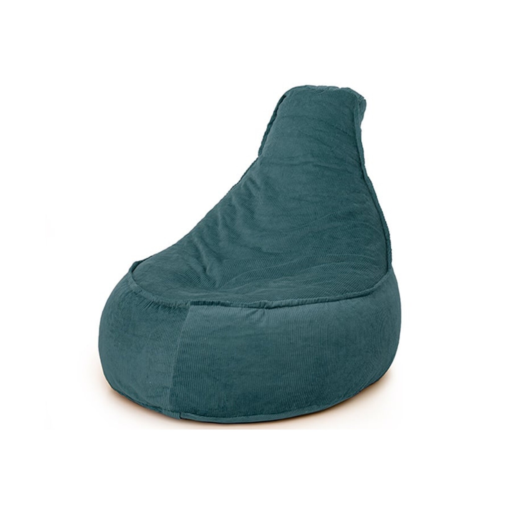 Bobbel Home Bobbel Home - Seat Bag Chair Shape - Santiago - Rib Fabric - Seat Chair - Junior - 100 liters - Curduroy - For Indoor - Petrol