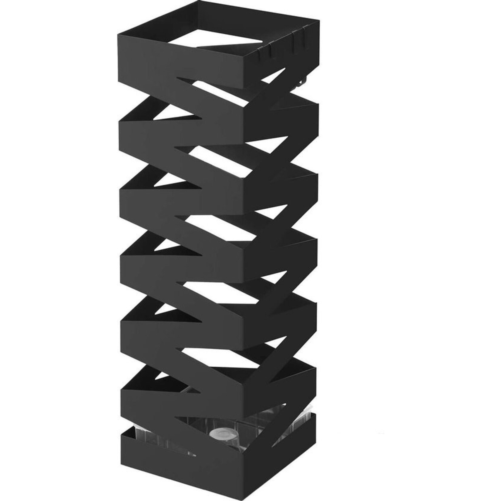 Bobbel Home Bobbel Home - Paraplubak Water opvangbak en haak 49 cm Zwart