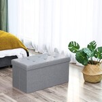 Bobbel Home Bobble Home - bench with storage, seat chest, ottoman, storage box, 80 L, 76 x 38 x 38 cm, light gray