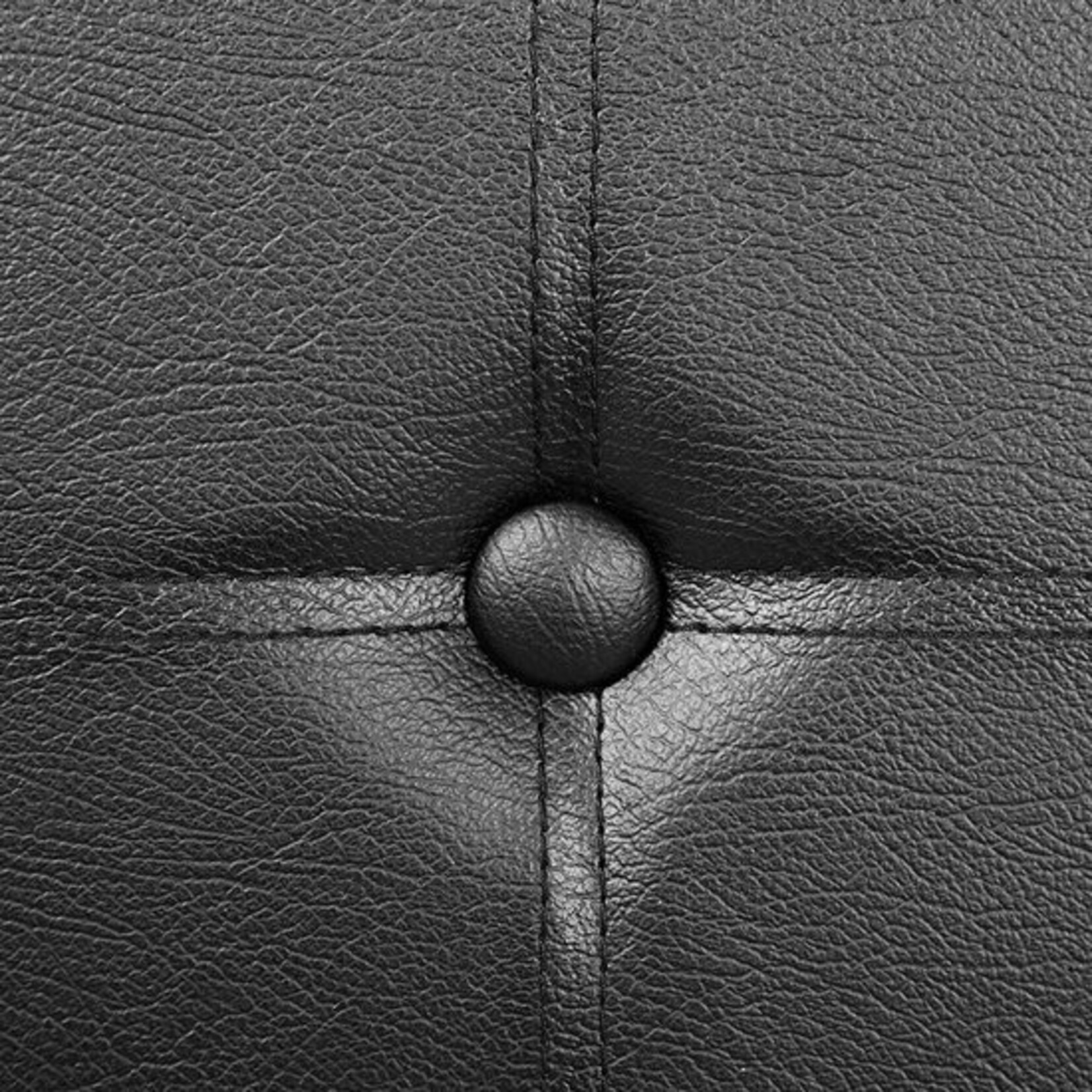 Bobbel Home Bobble Home - Seat pouf, bench with storage, foldable, 2-seater, load up to 300 kg, faux leather, black, 76 x 38 x 38 cm