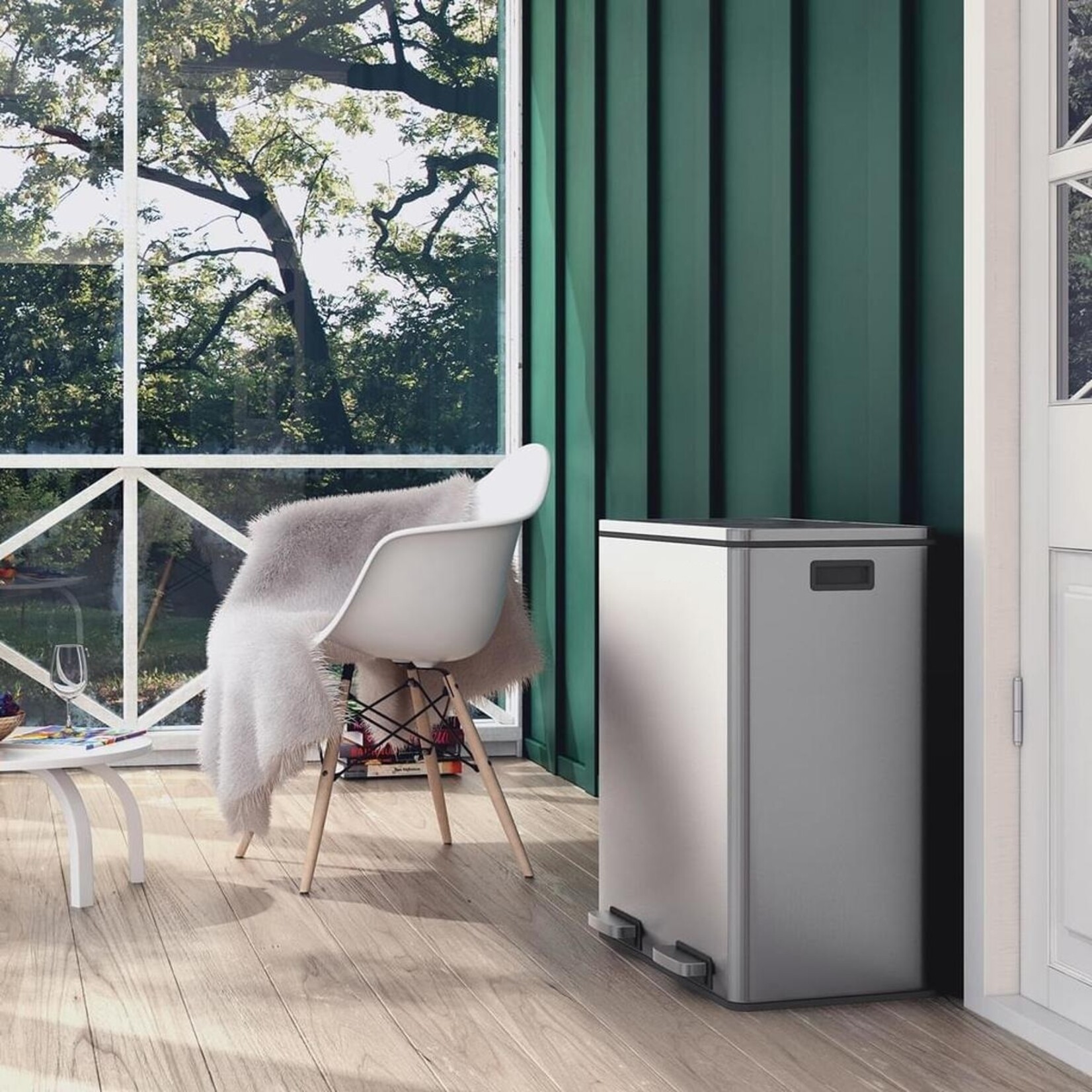 Parya Home Parya Home - Bin 60L - Waste separation system - Stainless steel