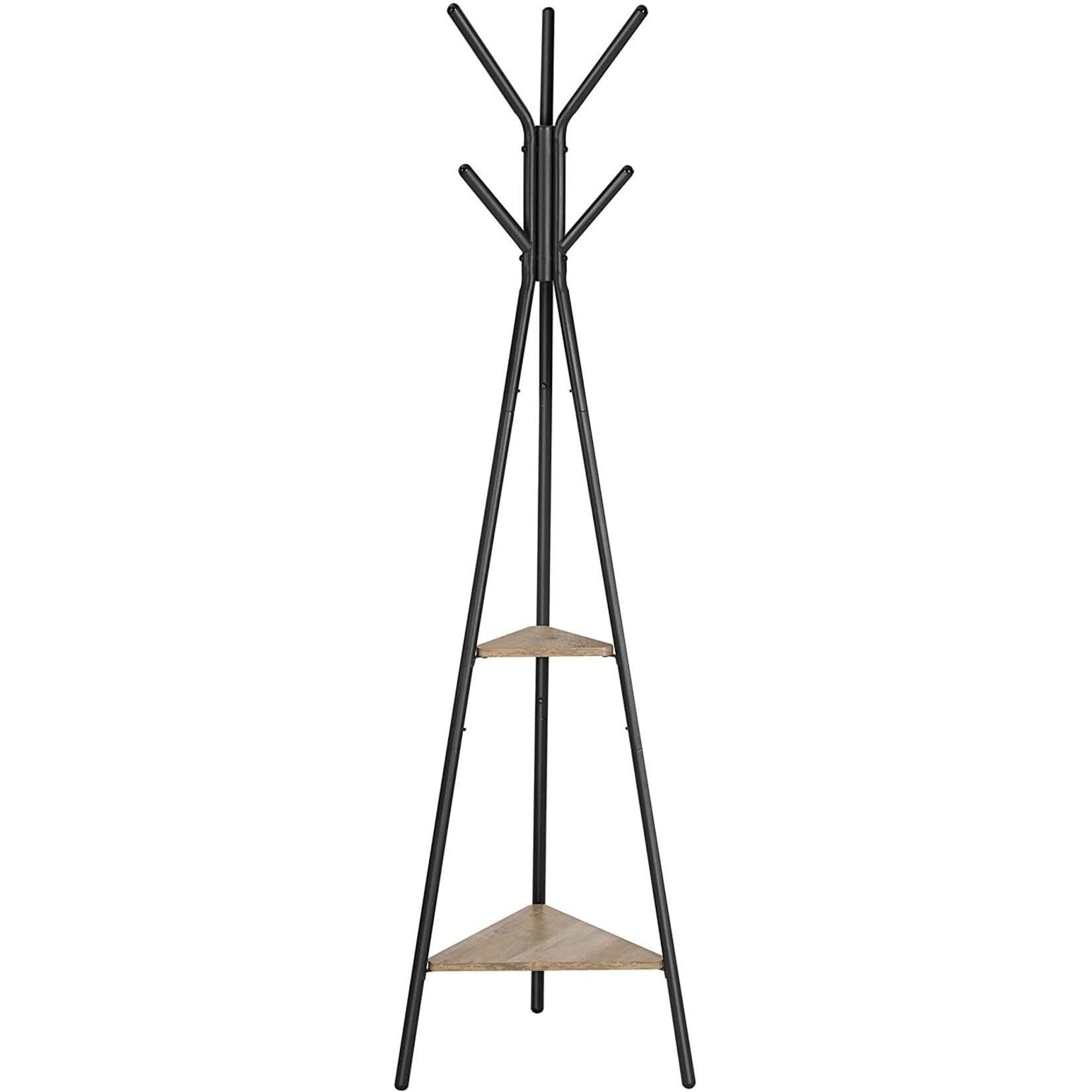 Parya Home Parya Home kapstok - 2 planken - grijs/zwart