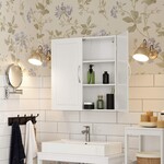 Parya Home - Badkamerkast - Wandkast - 2 Deuren - Verstelbare planken - Hout - Wit