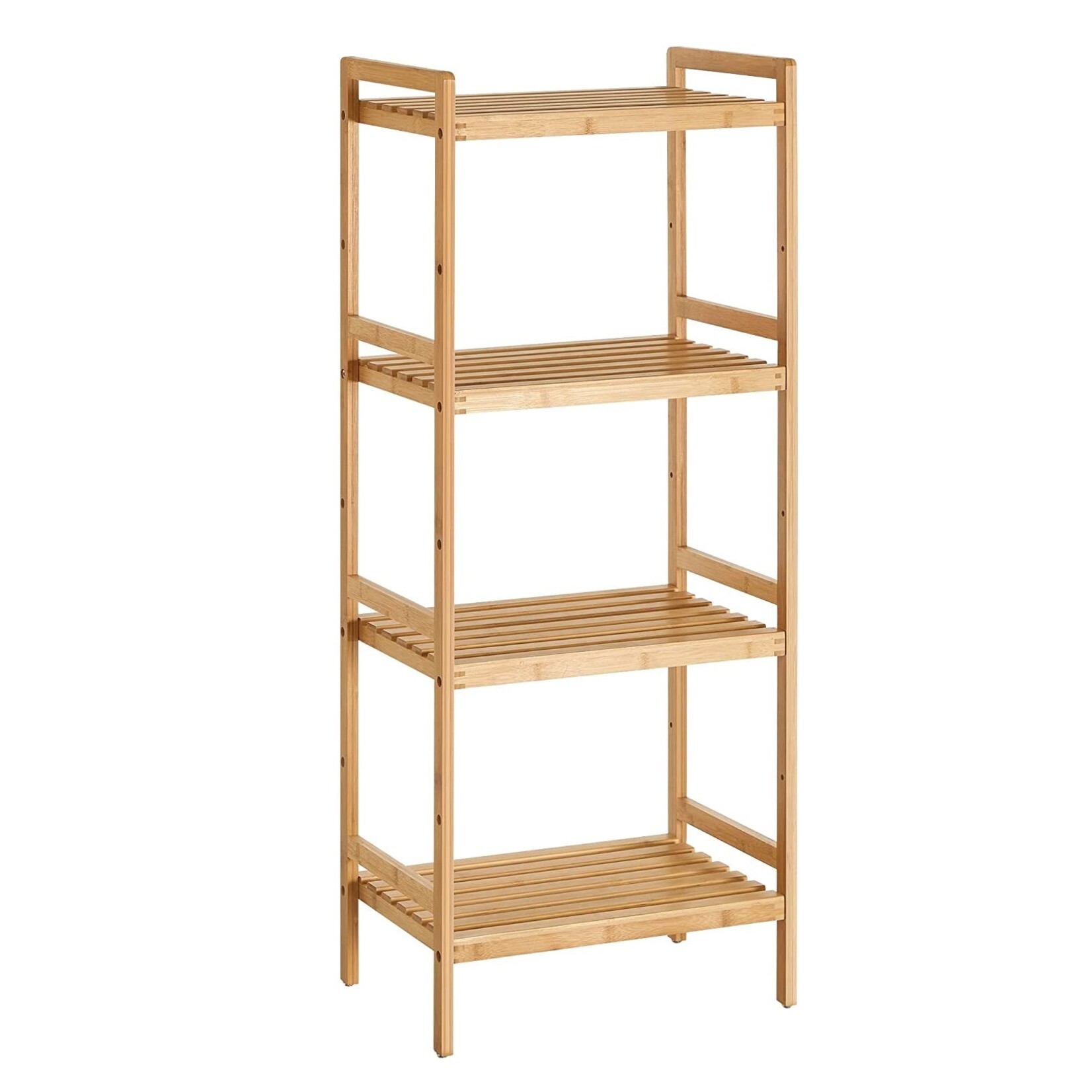Parya Home - Bamboo Bathroom Rack - Cabinet - 4 shelves - Natural