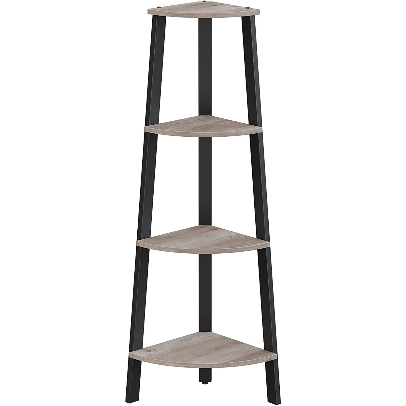 Parya Home Parya Home corner shelf - 4 shelves - industrial - grey-black