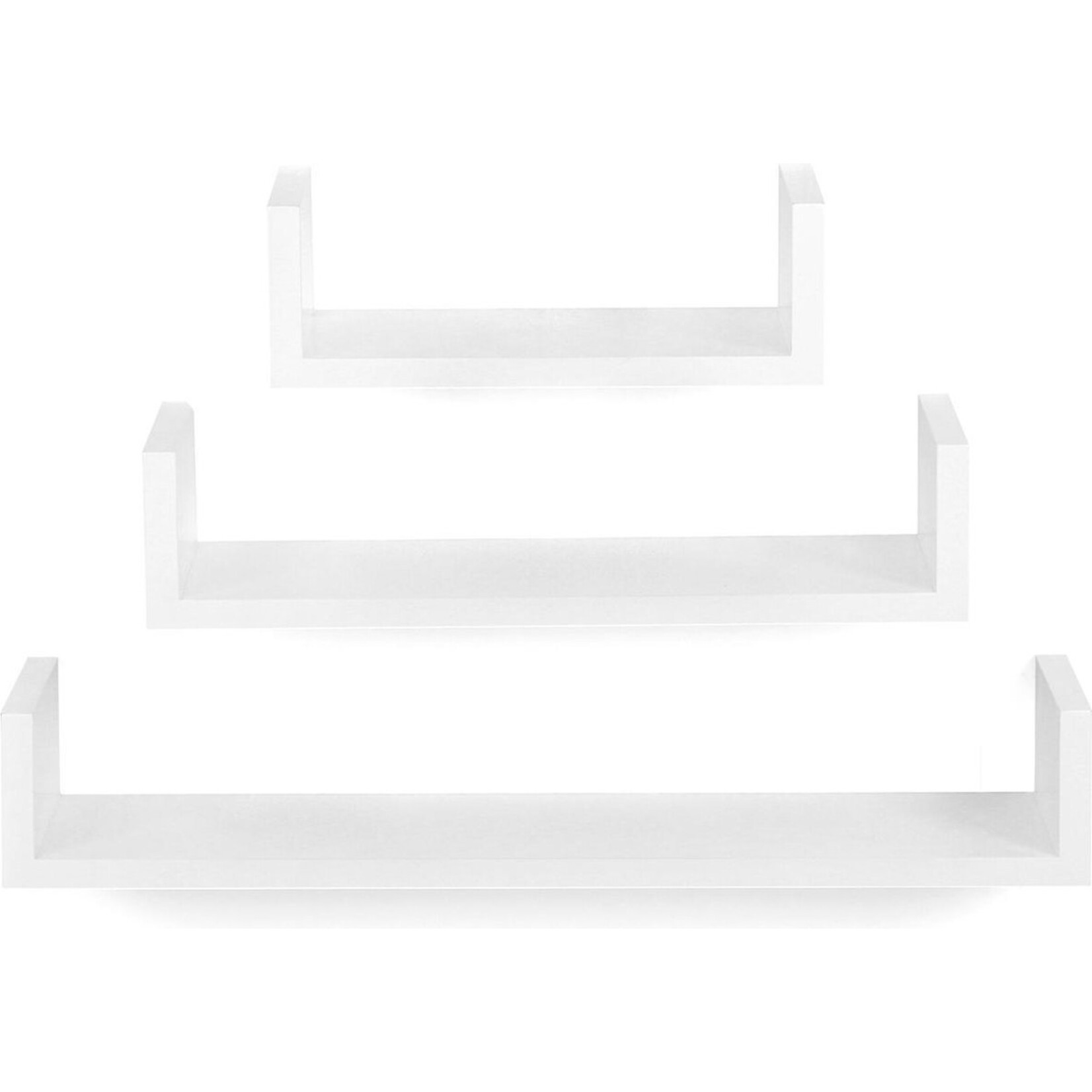 Parya Home Parya Home - wandplank set van 3 zwevende planken, MDF-hout, diepte 15 cm