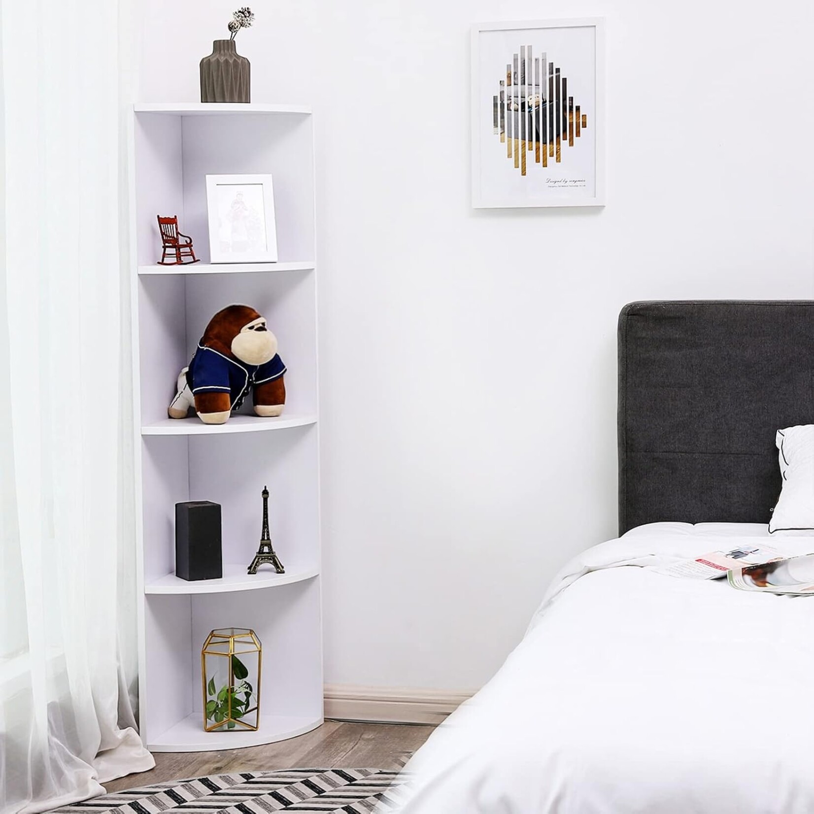 Parya Home Wall cabinet - Corner cabinet - Bookcase