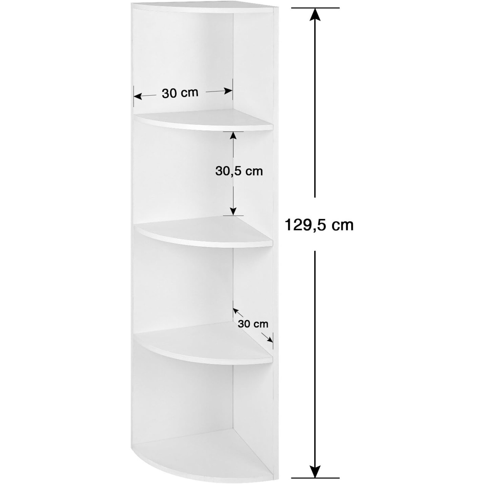 Wall cabinet - Corner cabinet - Bookcase