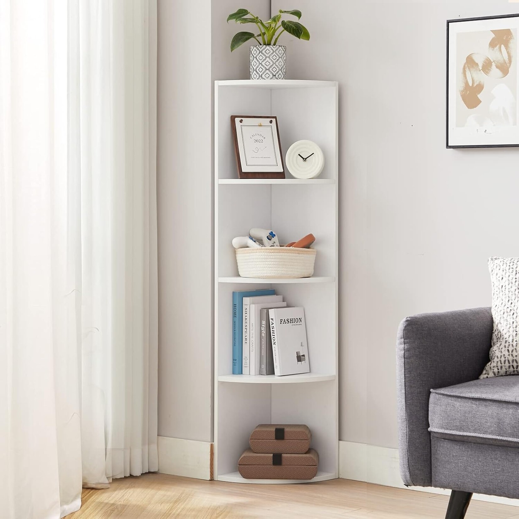 Wall cabinet - Corner cabinet - Bookcase