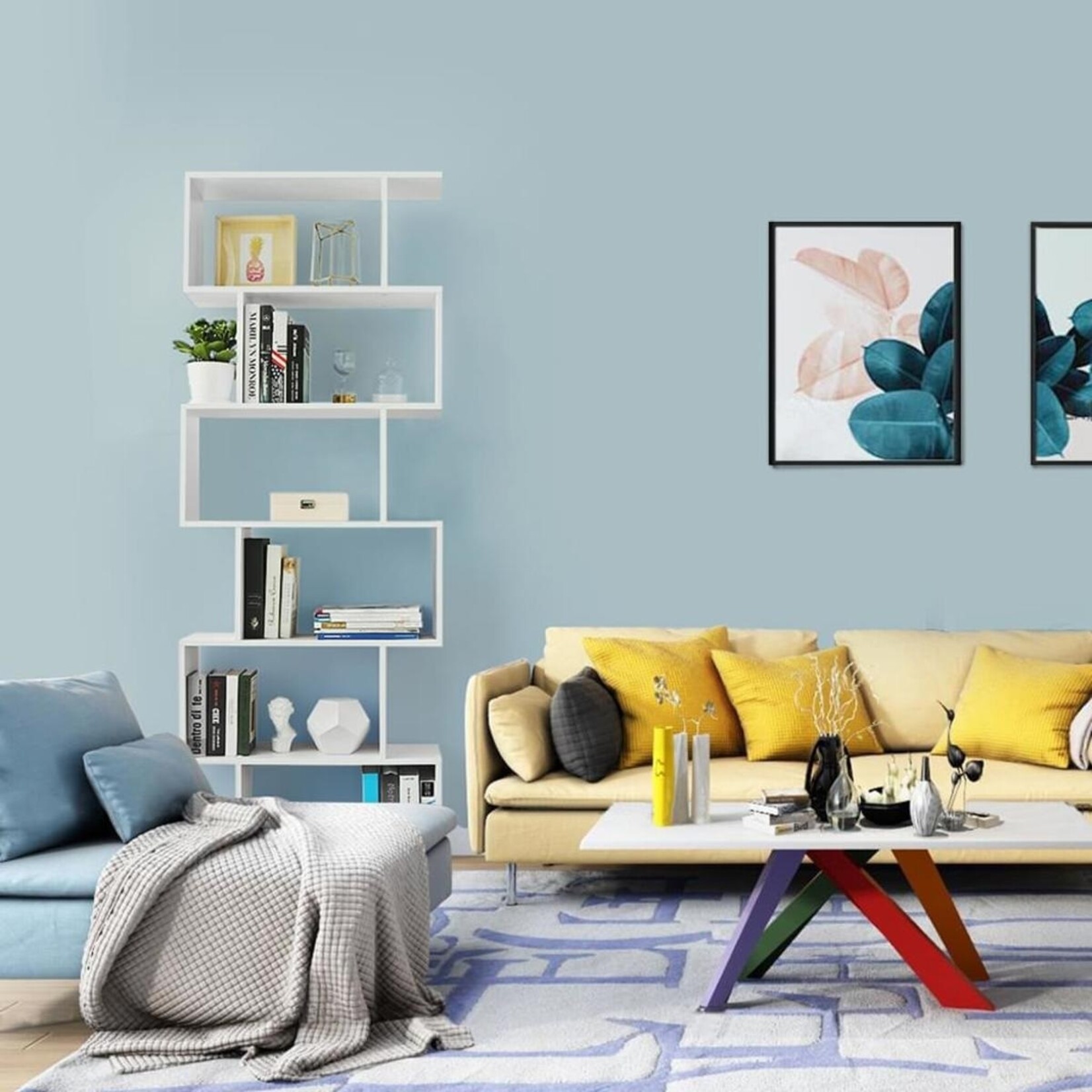 Parya Home Parya Home - Boekenkast - Hout - 6 Etages