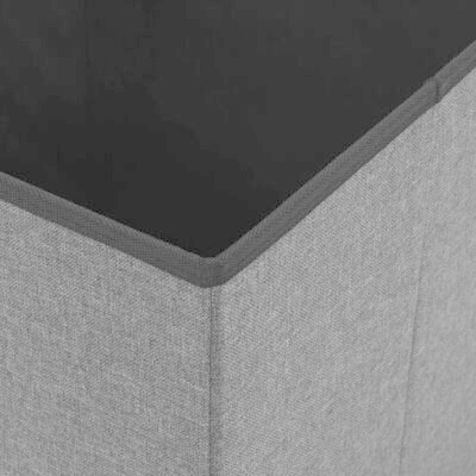 Parya Home - Gray Pouf - Hocker - Dark Gray - 38 x 38 x 38 cm