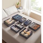 Parya Home Storage boxes Drawer organizer set of 8 gray