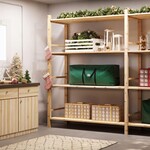 Parya Home Parya Home Kerstboom Opbergtas Draagtas voor Bomen tot 210 cm met Handgrepen Groen