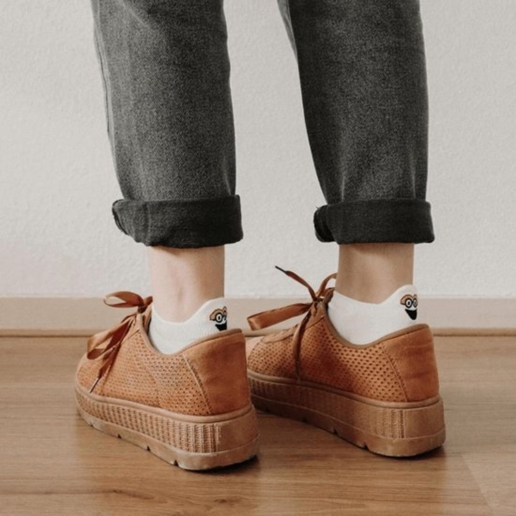 Smilling socks Smiling Socks® 10-Pack - Fun Socks - Female/Male - Size 35-43 - Funny socks - Cotton - Gift for her - Non-slip socks - One size socks - basic