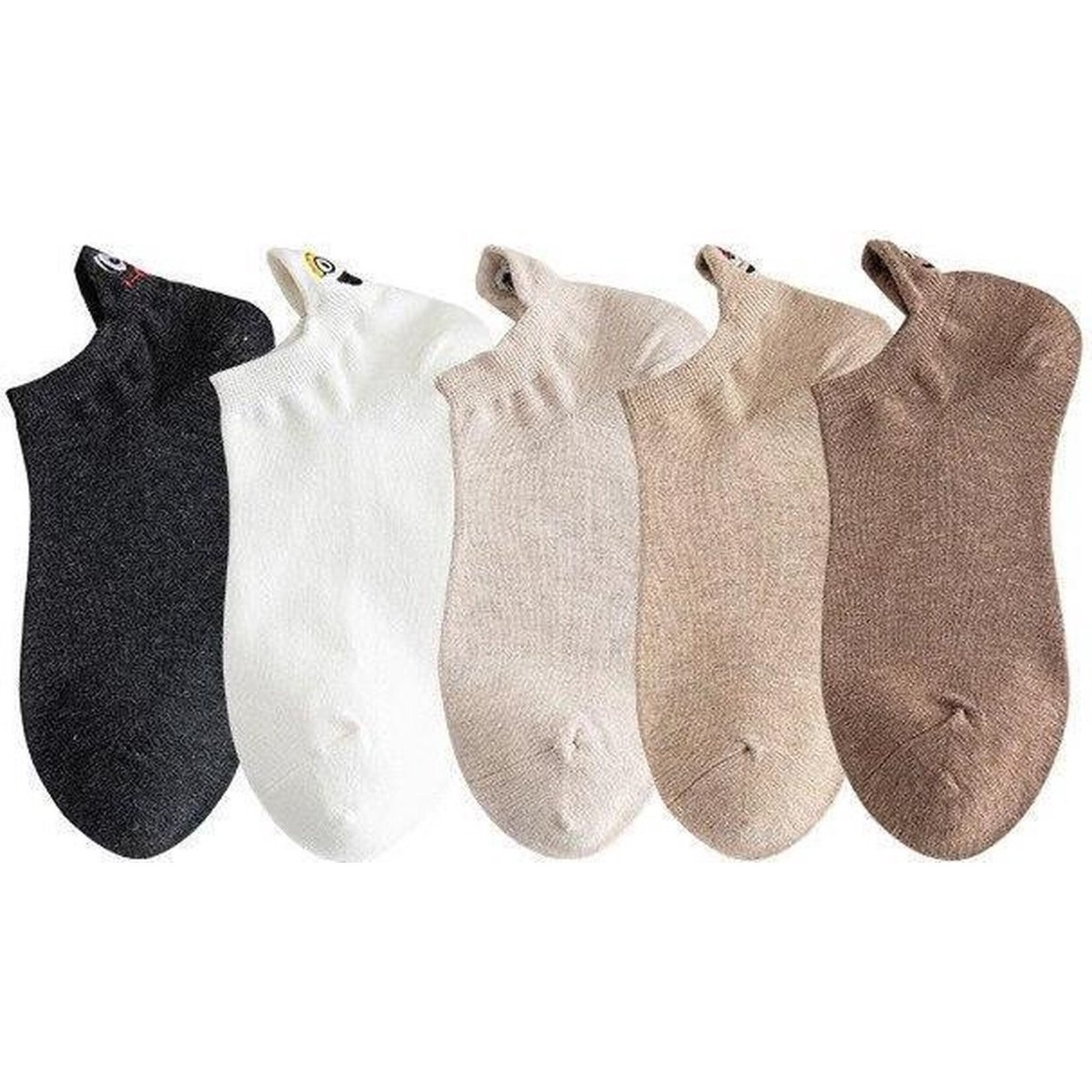 Smilling socks Smiling Socks® 10-Pack - Fun Socks - Female/Male - Size 35-43 - Funny socks - Cotton - Gift for her - Non-slip socks - One size socks - basic