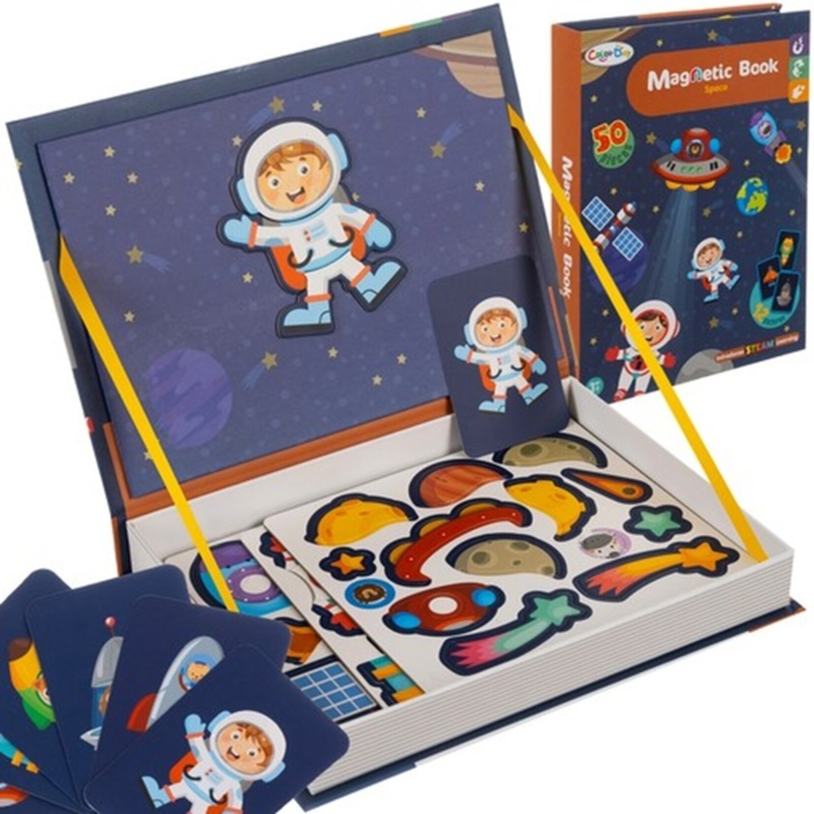 Bobbel Home Bobble Home - Magnetic Puzzle Book - Astronaut and Space Edition - Children's Book - Children's Puzzle - Puzzle Book