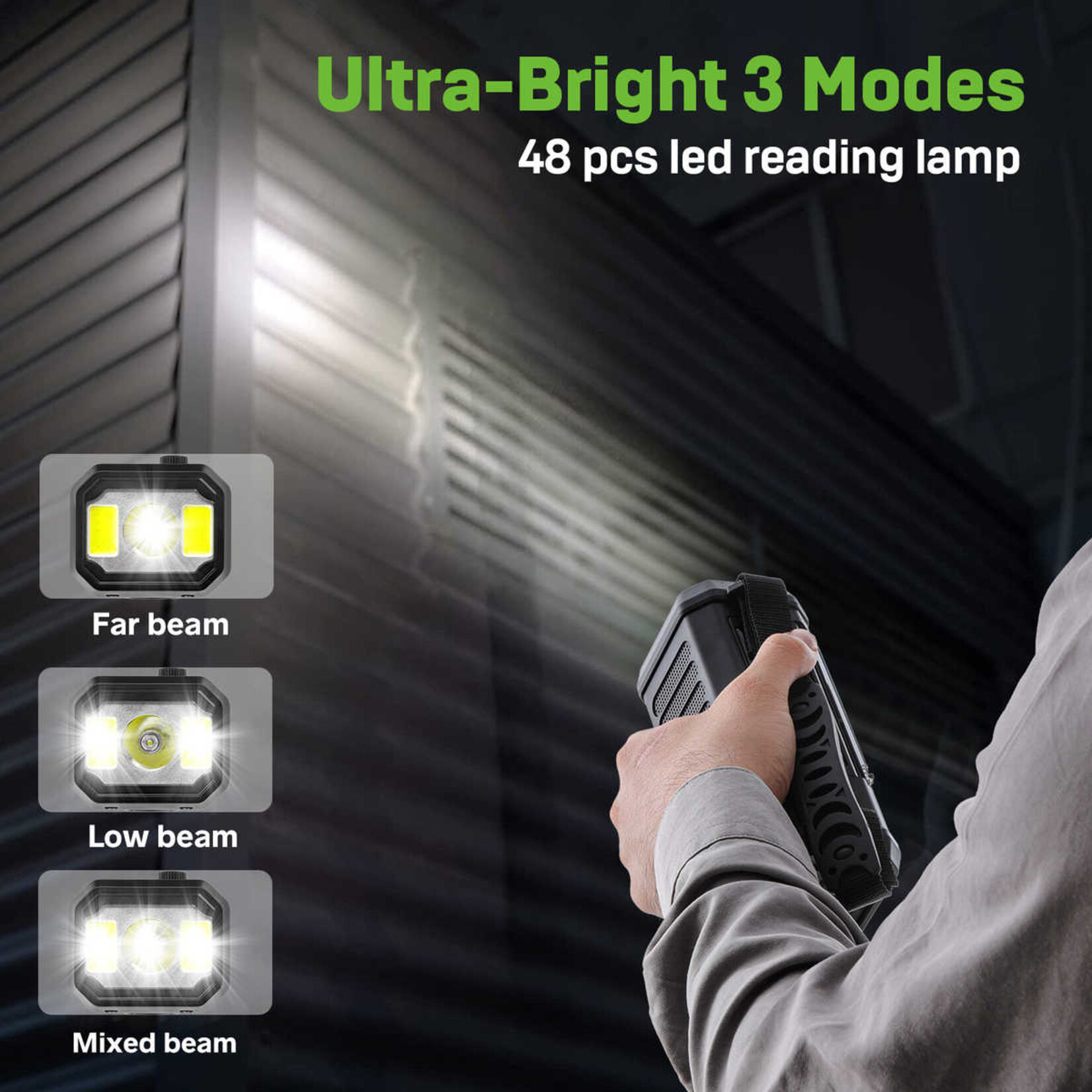 Dutch Wanted Dutch Wanted Emergency Radio - Solar Rewindable 10,000mAh - Rewind Radio - MODEL 2025 - Solar powerbank Solar - Survival Emergency Kit - Flashlight Rechargeable - Emergency Kit - Black